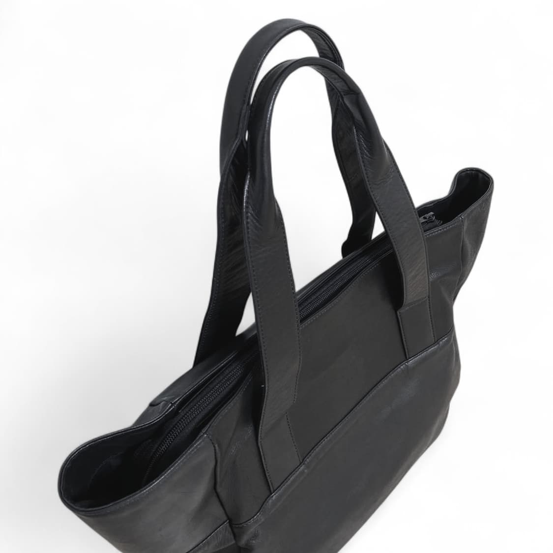 요지 야마모토 느와르 소가죽 토트백 큰사이즈 상품이미지3