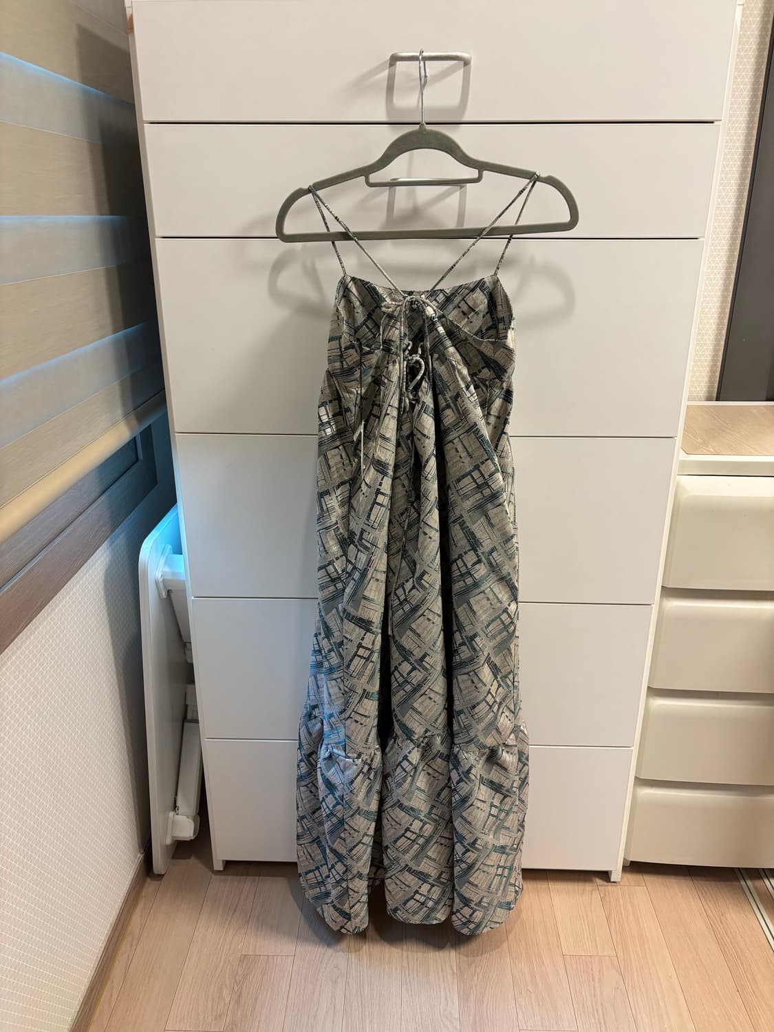 FIKA 포레스트 그린 끈 롱 원피스 새제품 상품이미지4