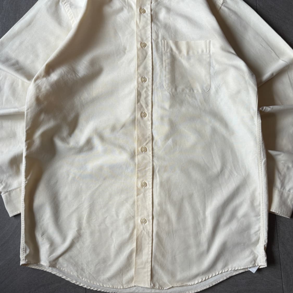 엘엘빈 정품 옐로우 코튼 셔츠  상품이미지4