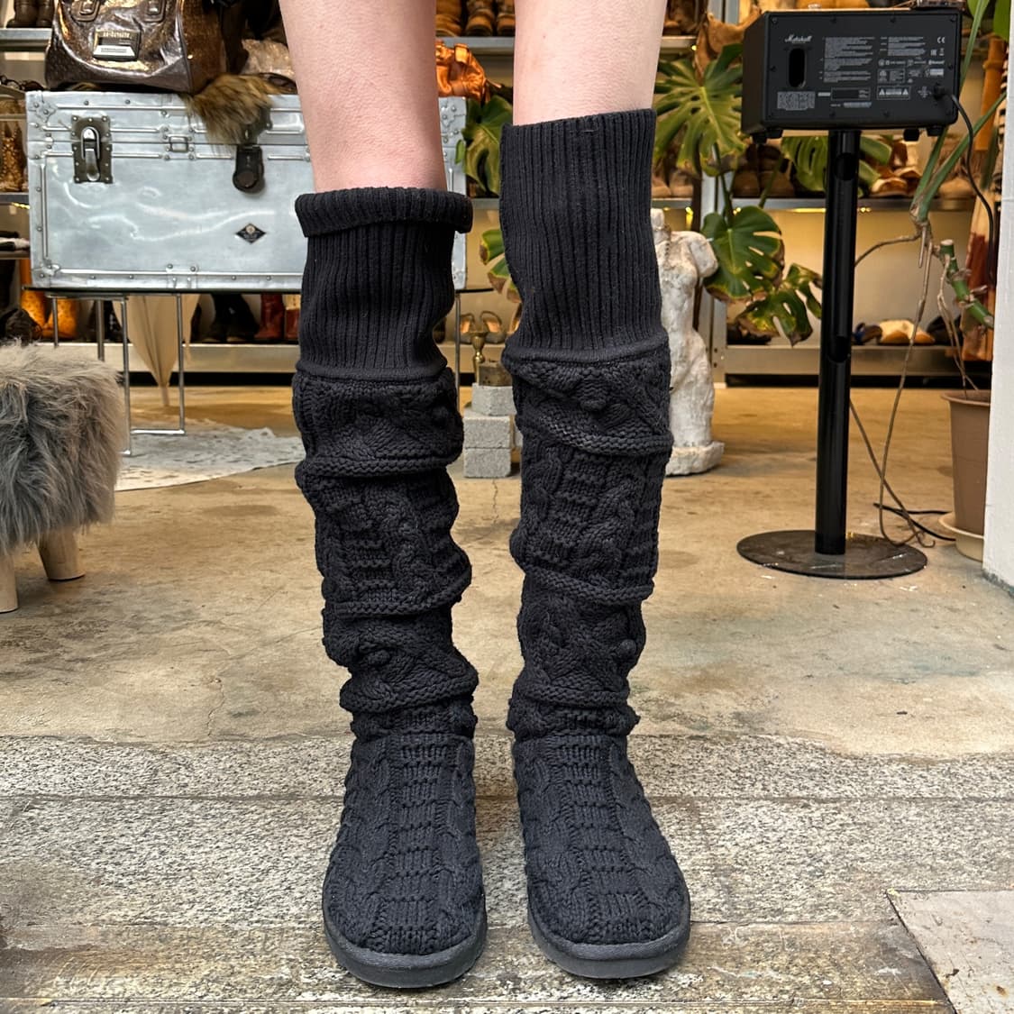 00s 리미티드 에디션 XL 롱 니트 카디 부츠 상품이미지4