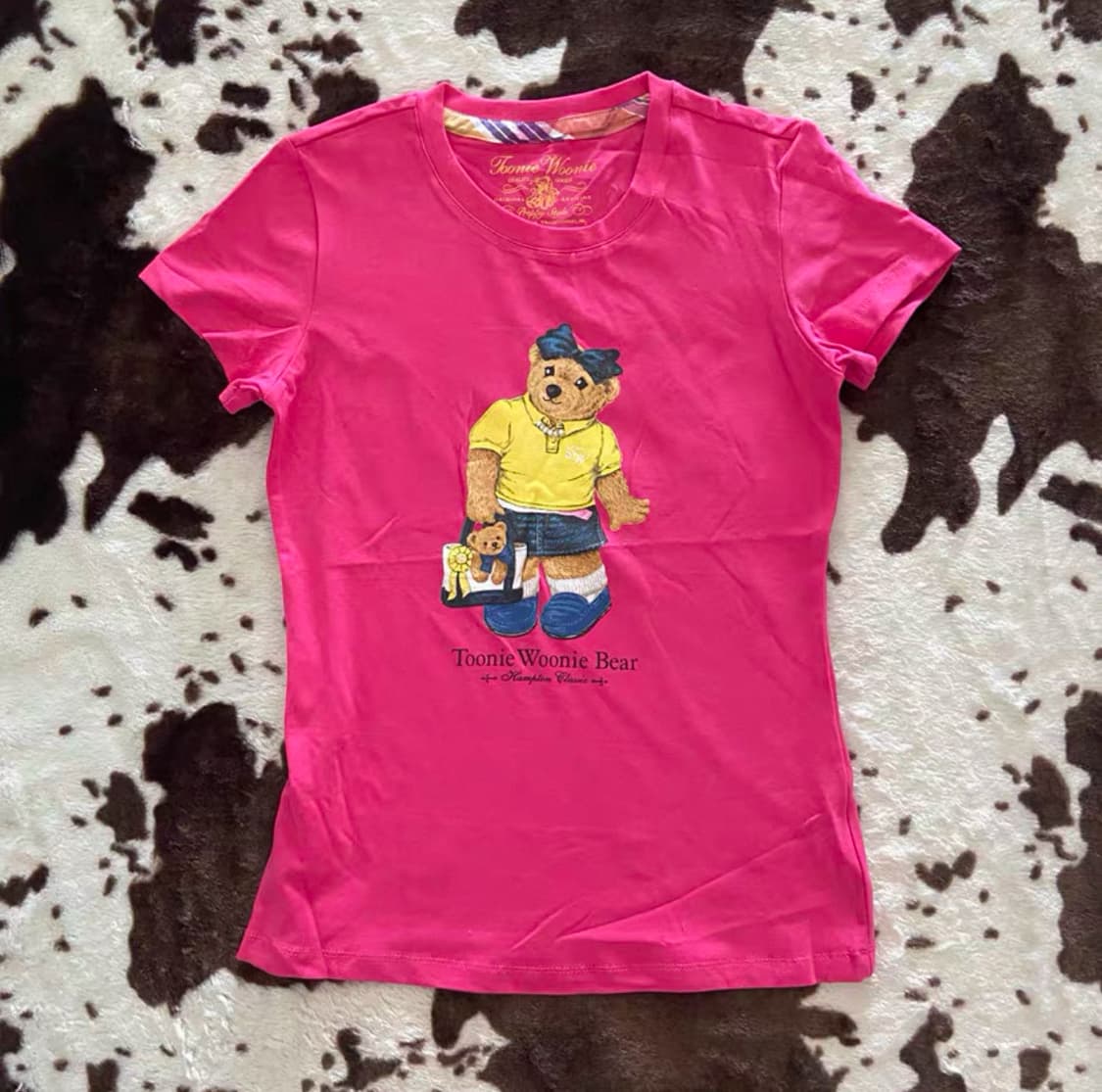 핫핑크 곰돌이 티셔츠 상품이미지1
