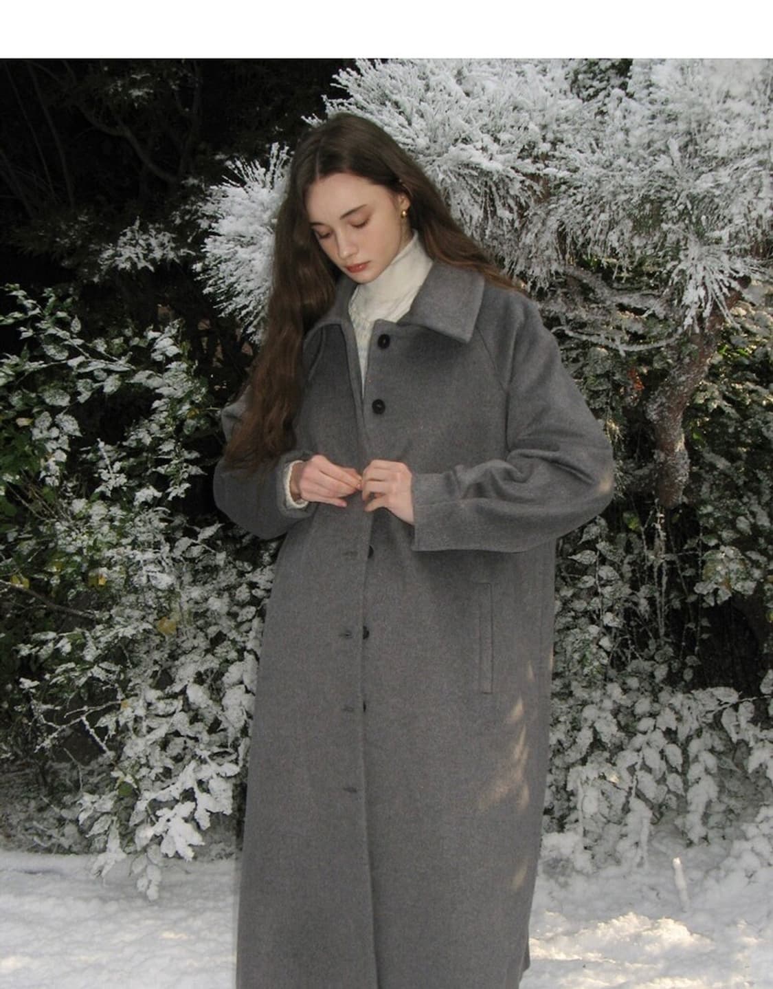 레터프롬문 뮤어 벌룬 울 롱코트 M 상품이미지1