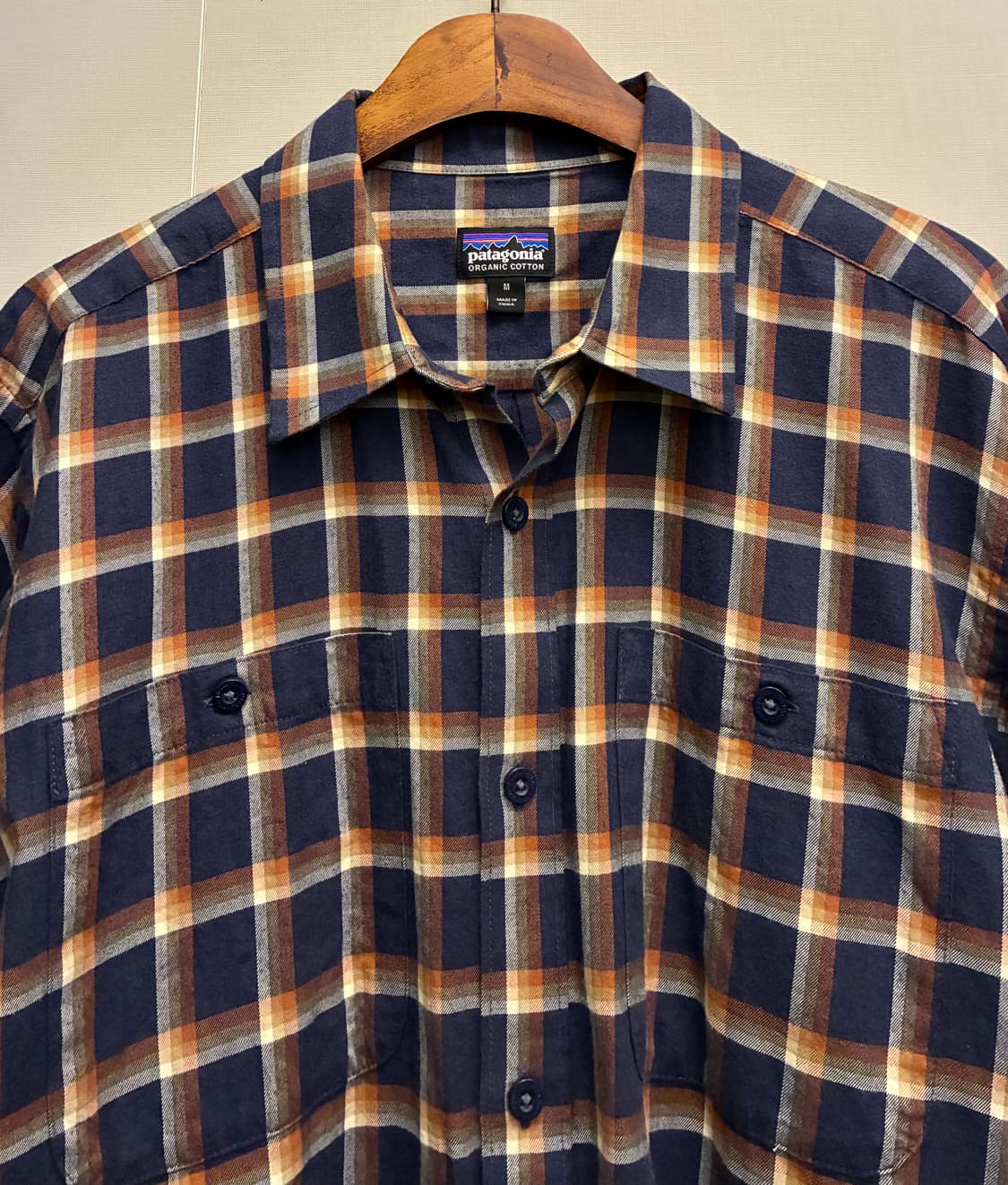 (M~L)파타고니아 오가닉코튼 투포켓 플란넬 체크셔츠 상품이미지3