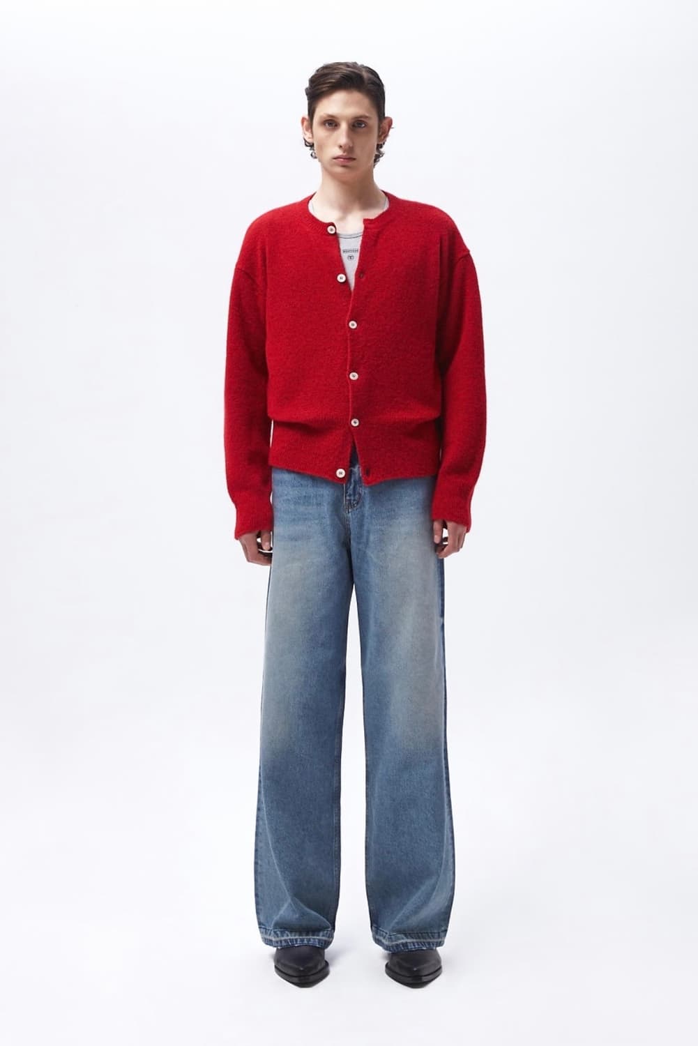 [1] 타일레 MARINIERE FINE WOOL 가디건 레드 상품이미지2