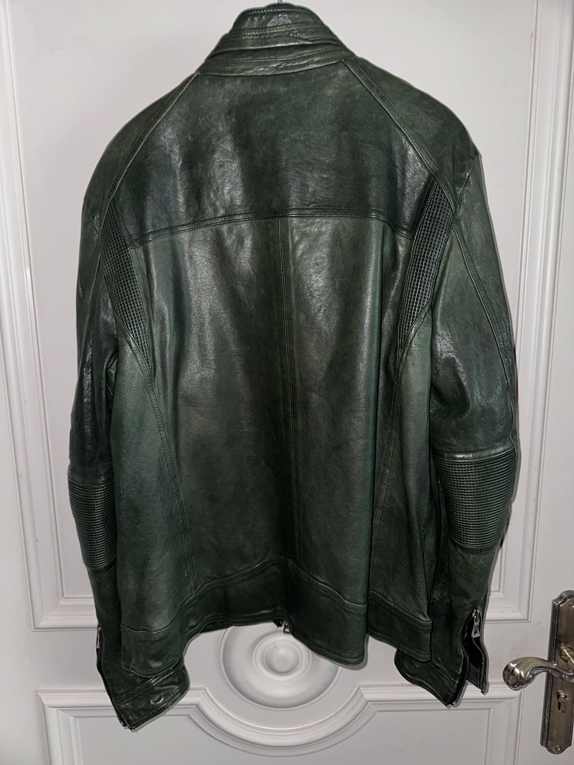 그린 램스킨 레더자켓 상품이미지2