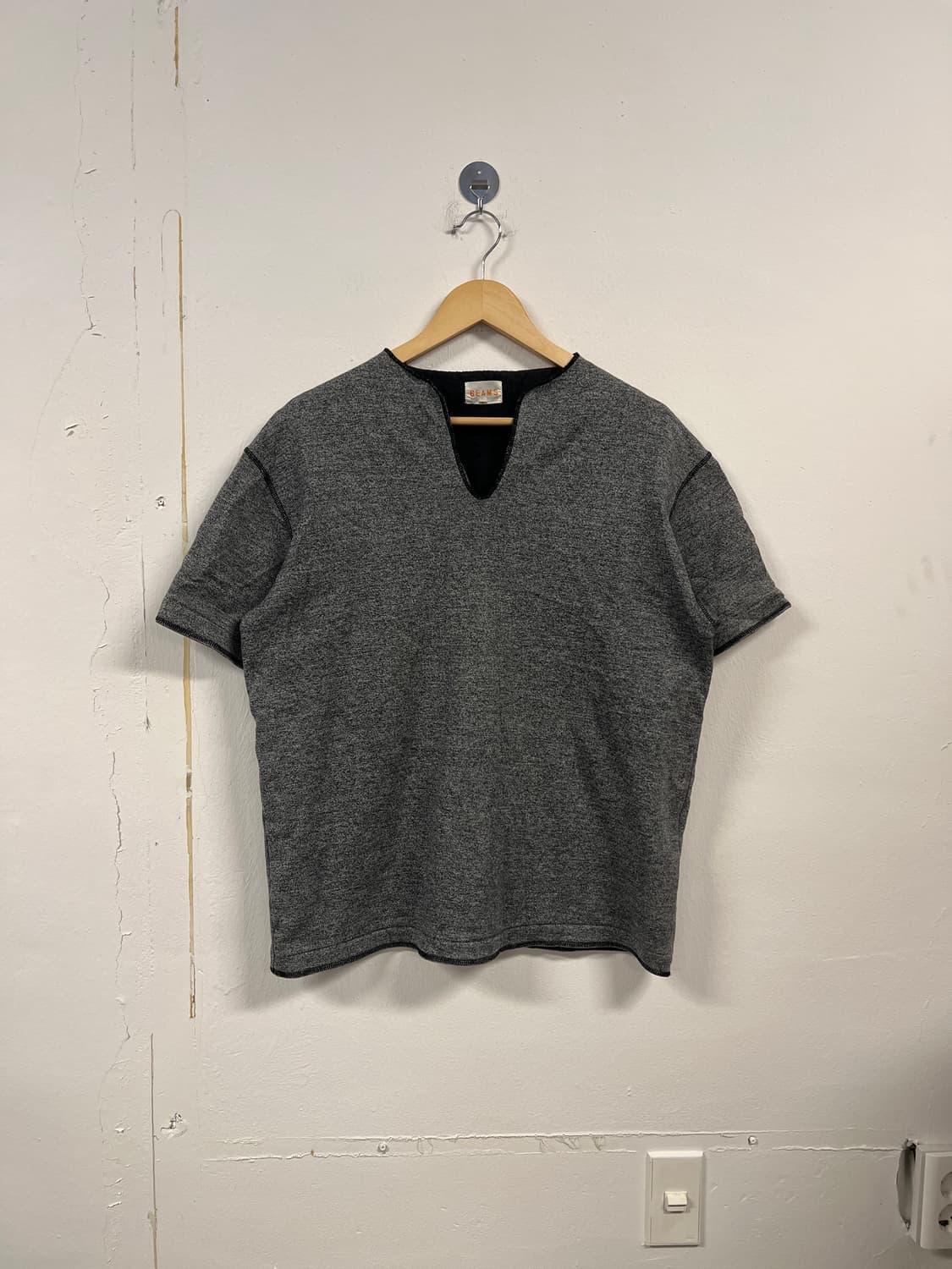 L) 빔즈 그레이 스키퍼 넥 반팔티 T291 상품이미지1