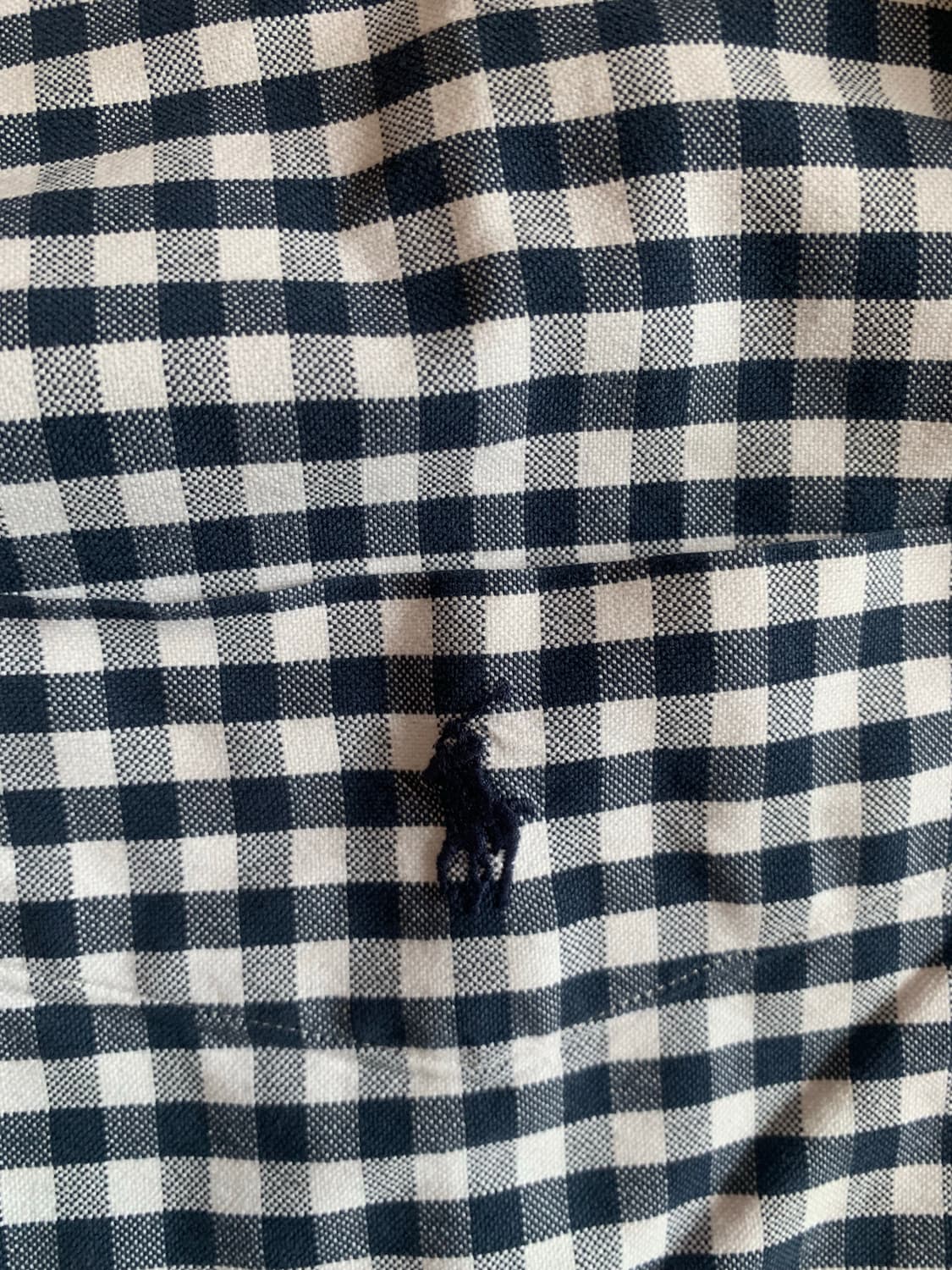 90s 폴로 빅셔츠 깅엄체크 M 상품이미지2