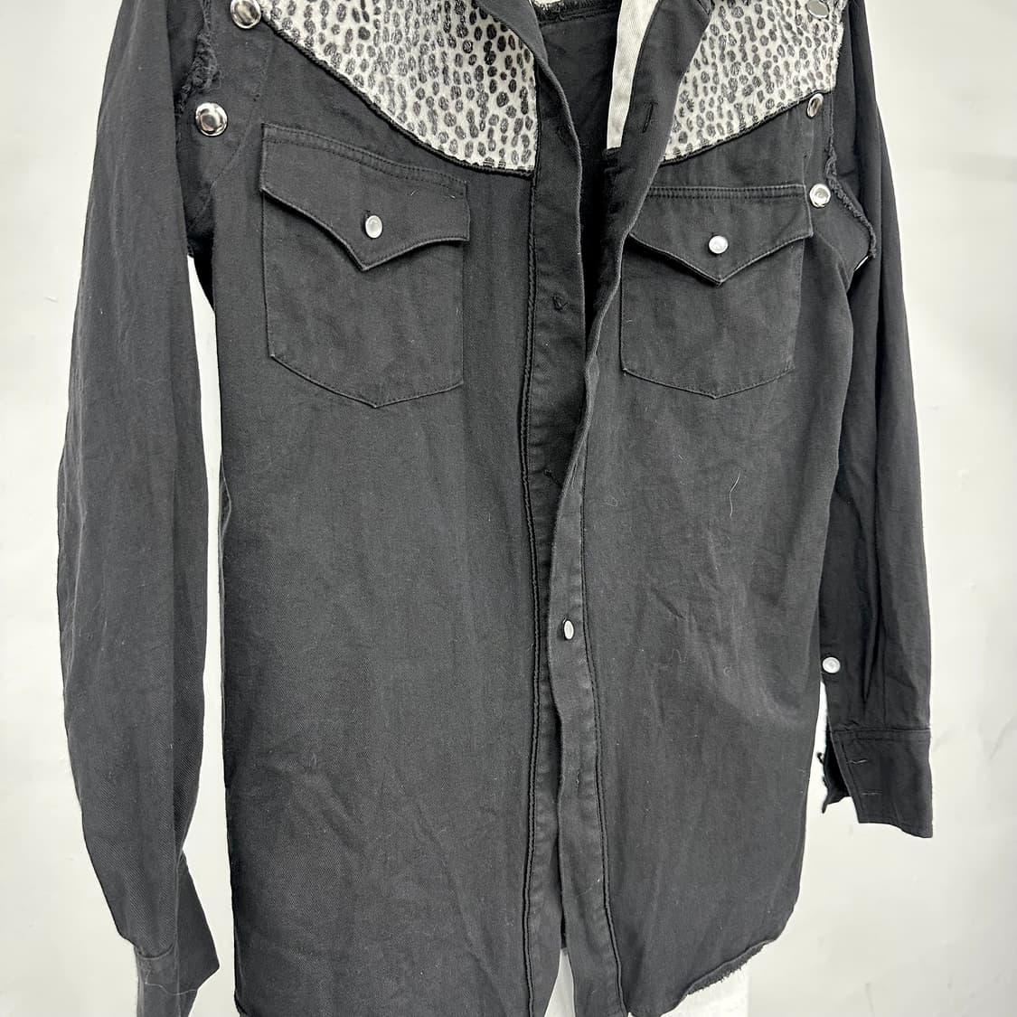 Leopard denim shirts  상품이미지5