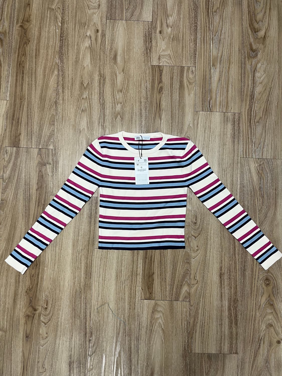 (새상품) 자라 크롭 니트 티셔츠 상품이미지1