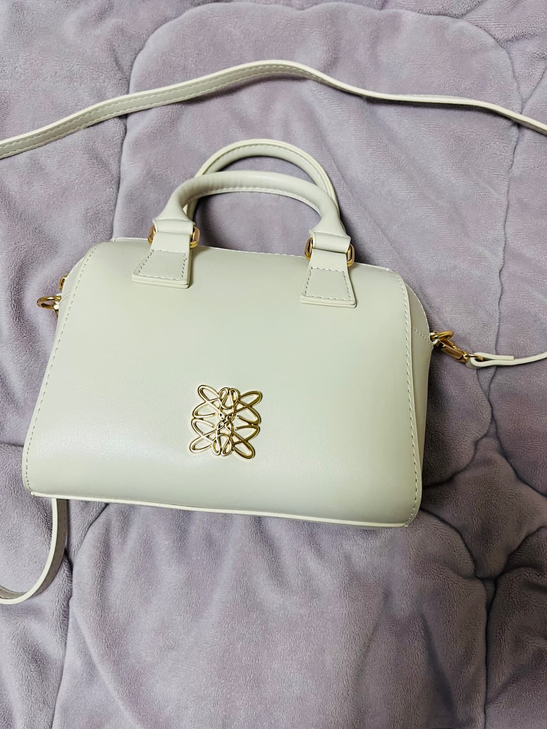 급처분|일본직구|GRL|2way 모노그램 보스턴백(아이보리색) 상품이미지6