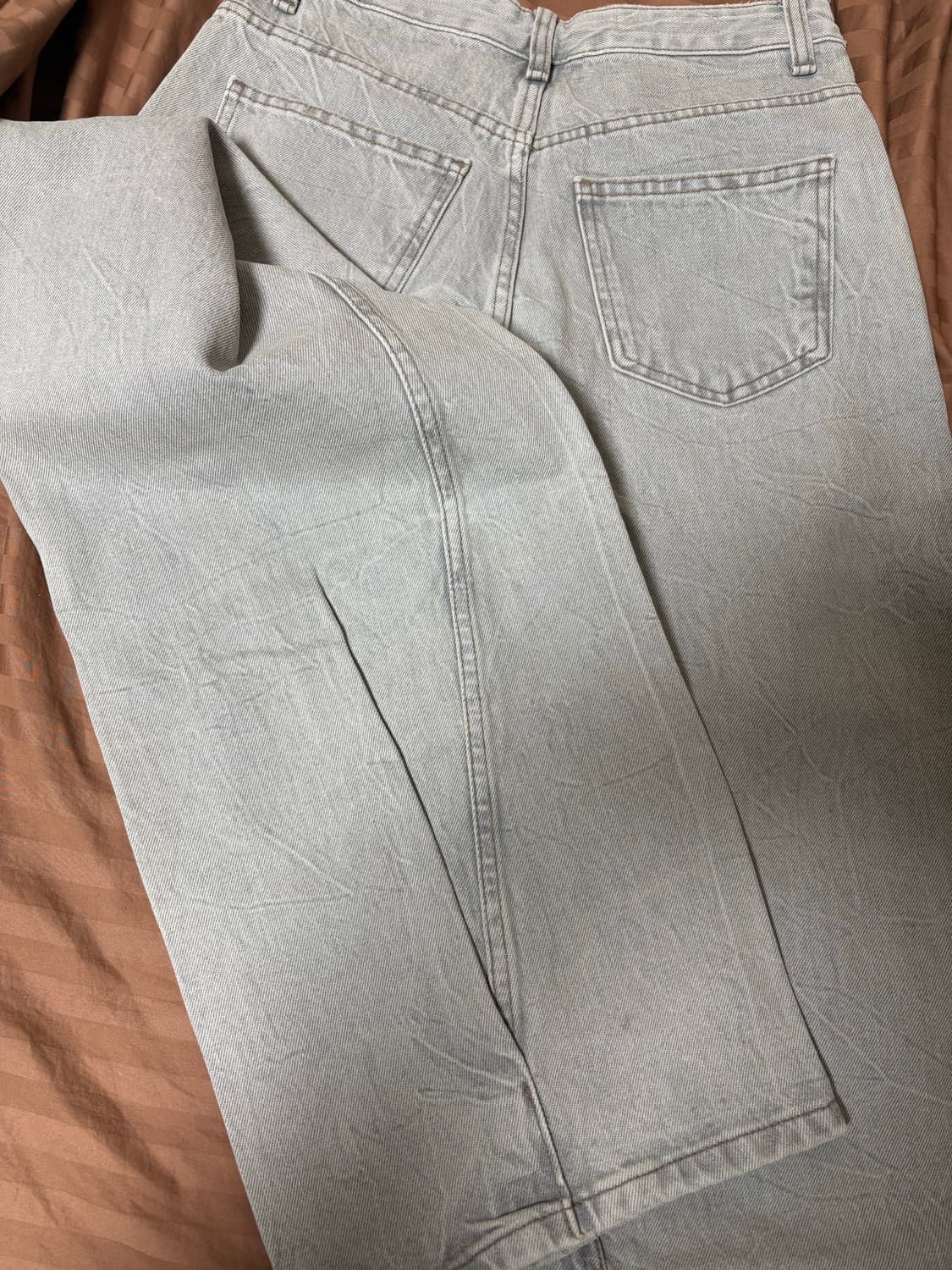 zara 자라 미드라이드 커브드 워싱 데님진 상품이미지3