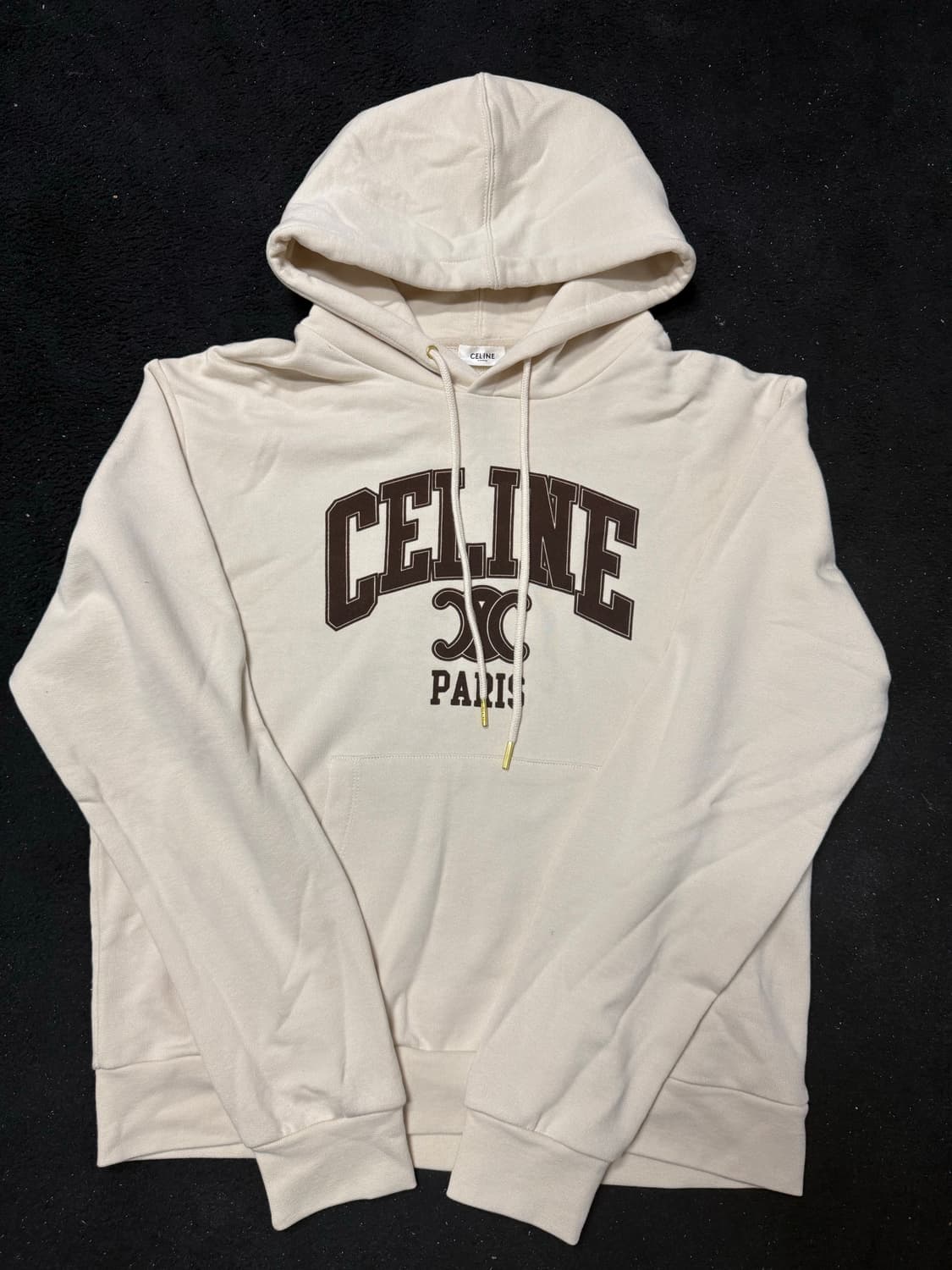 셀린느 코튼 플리스 후드 샴페인 카카오 L 상품이미지1