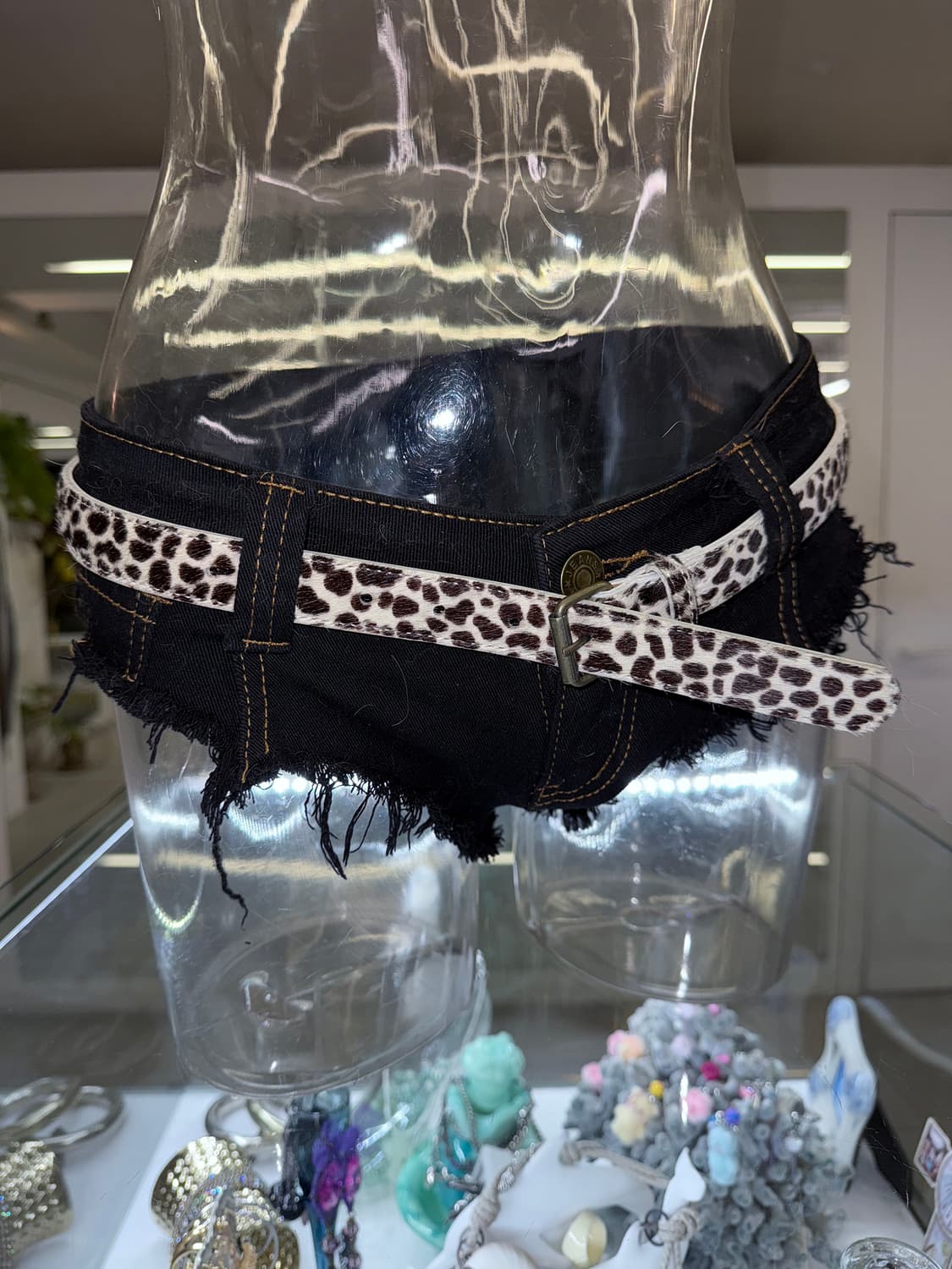 calf hair thin belt 상품이미지1