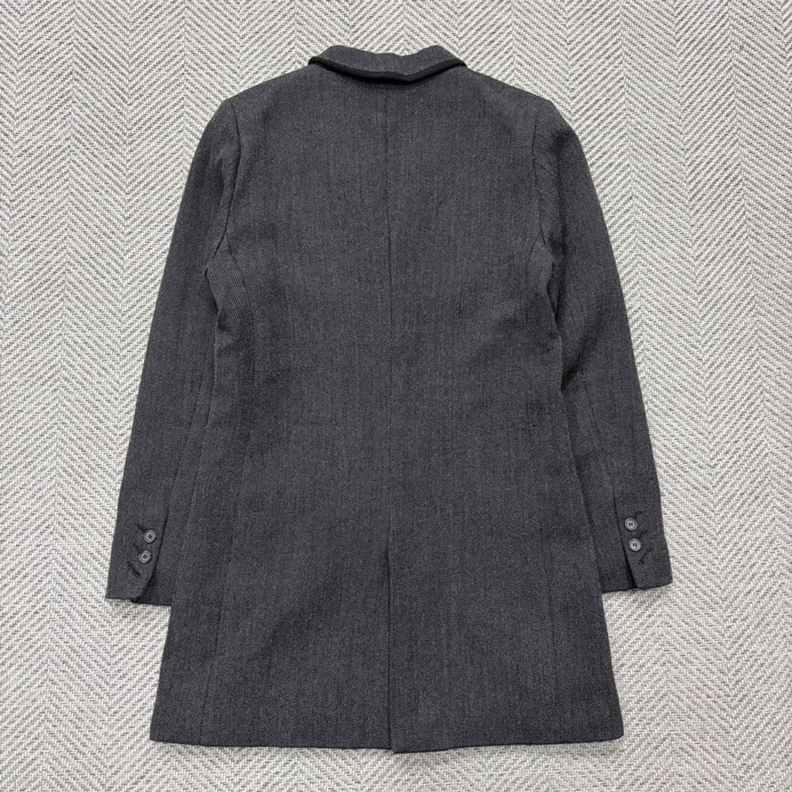 이로 울 코튼 싱글 코트 v1935 상품이미지2