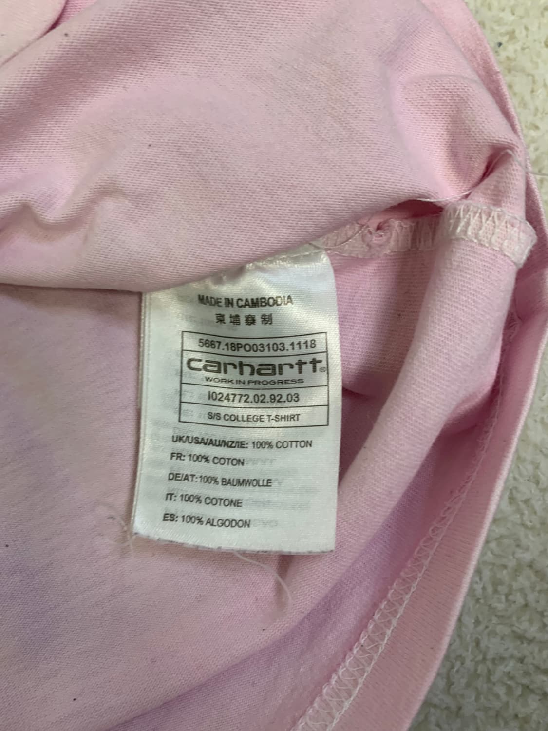 CARHARTT T-shirt 상품이미지3