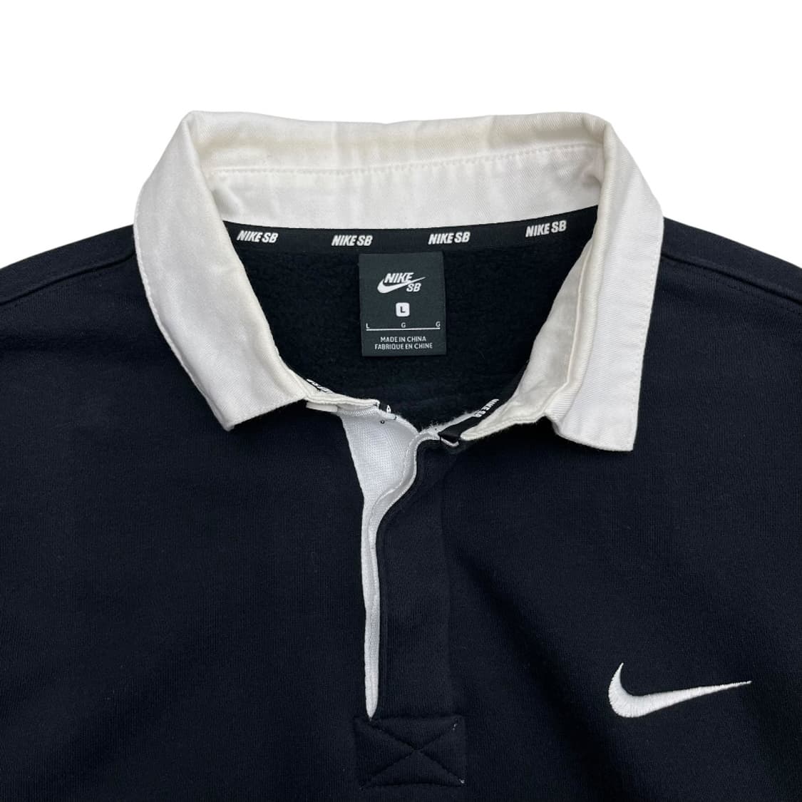 나이키 블랙 카라 맨투맨 L 상품이미지5