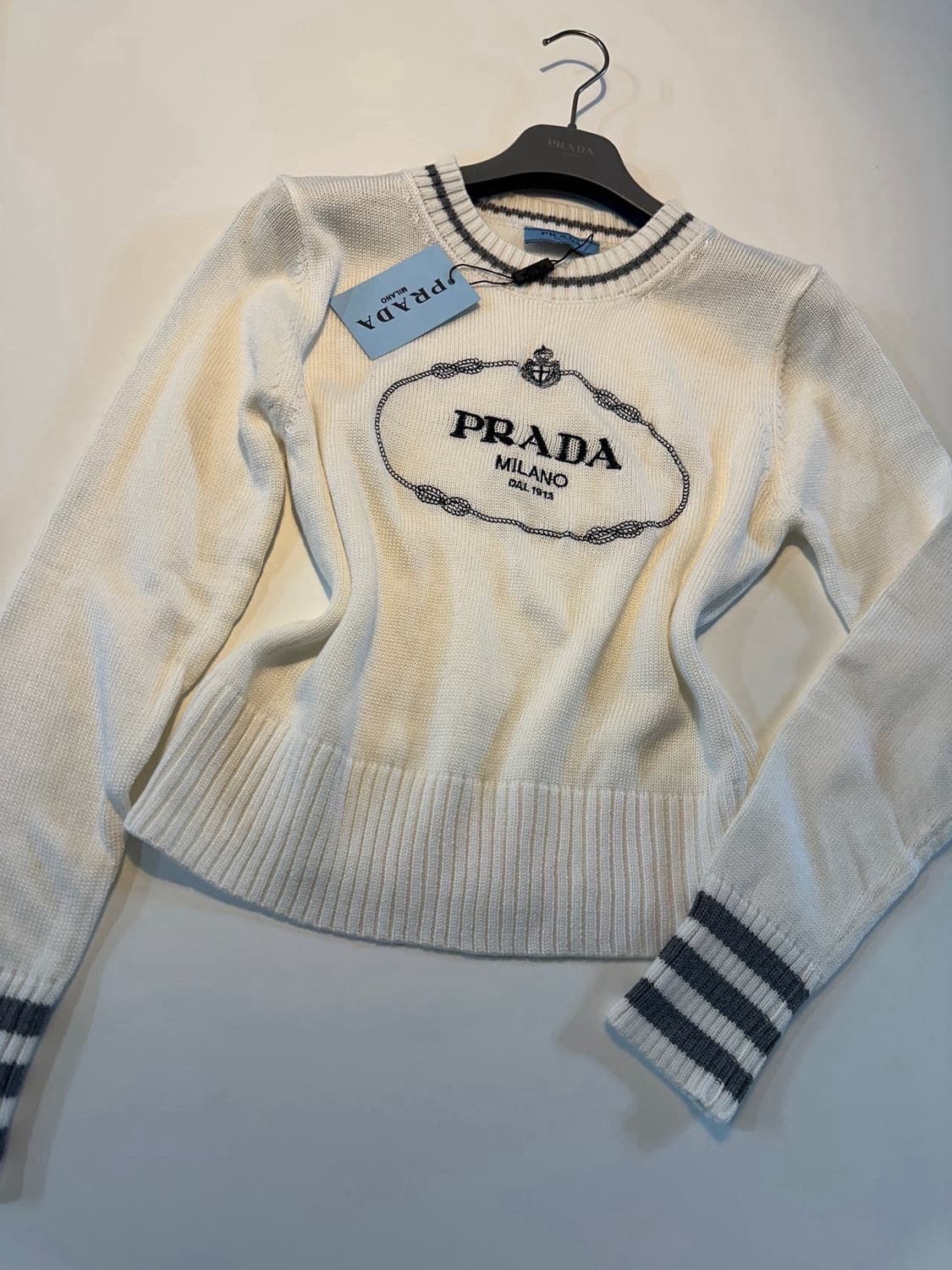 (새상품)프라다니트라운드 상품이미지5