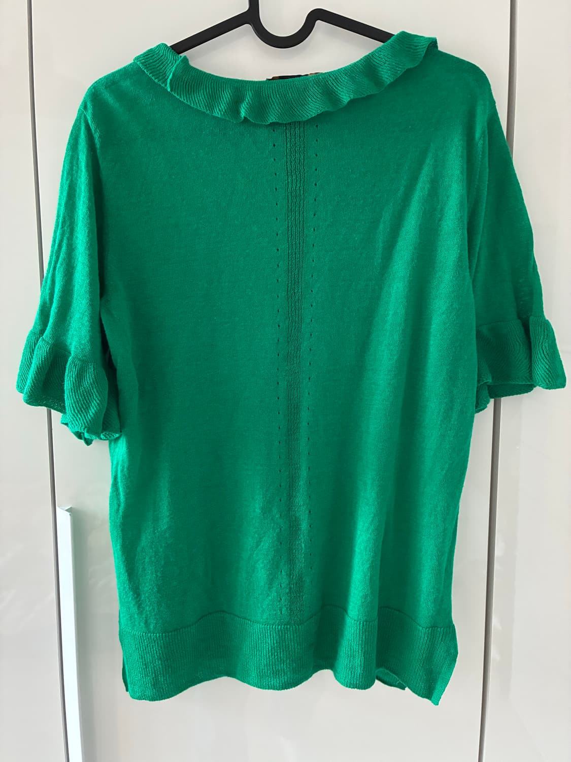 [Vivienne Westwood] 그린 린넨 러플 탑 상품이미지2