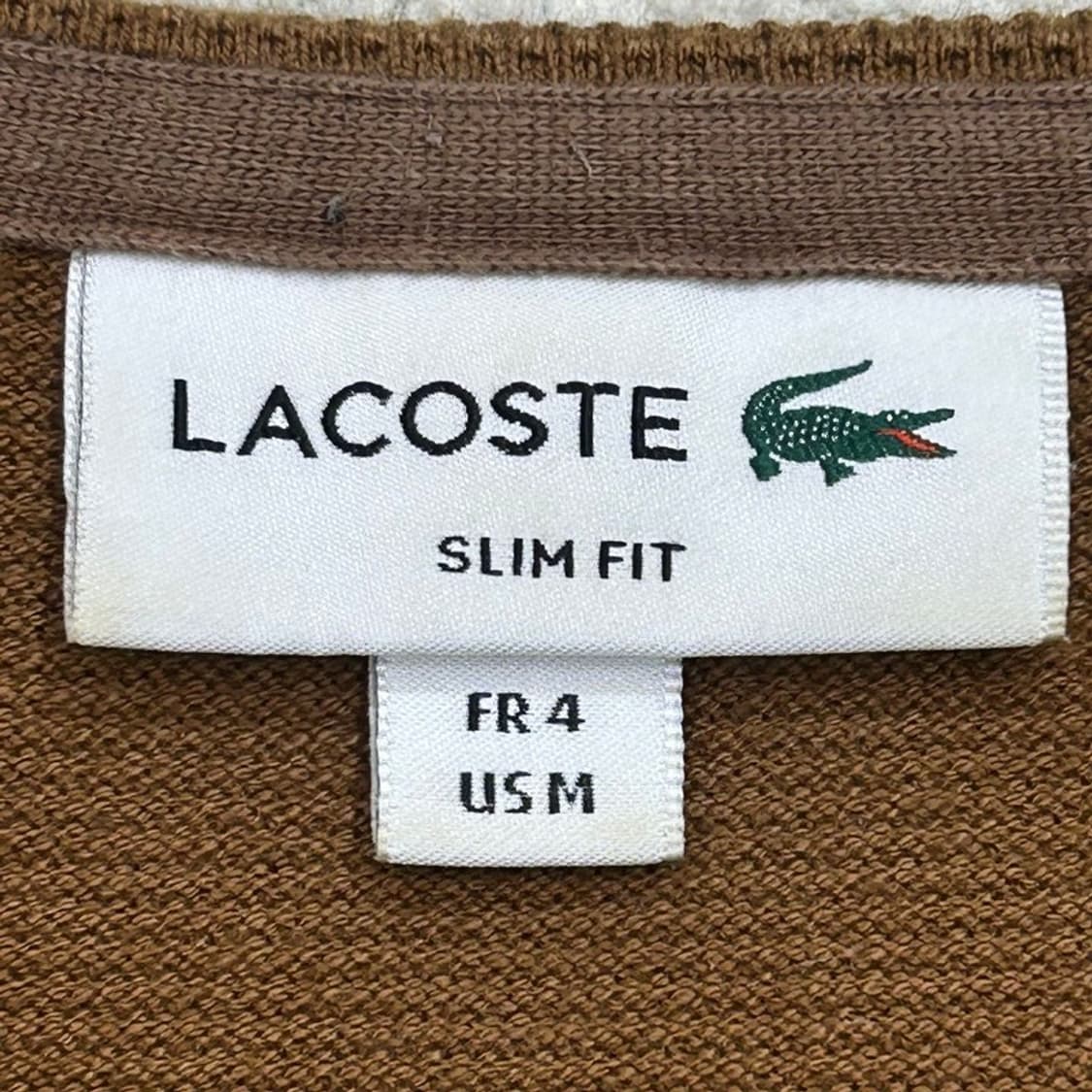 라코스테 슬림핏 브라운 롱슬리브 M 상품이미지5