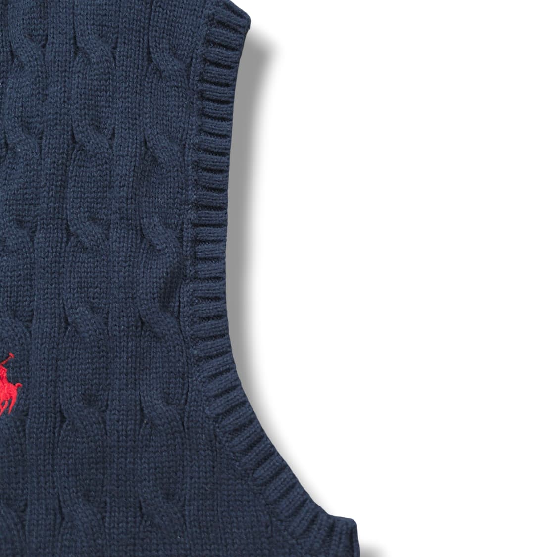 [S] 폴로 네이비 케이블 니트 코튼 스웨터 베스트 상품이미지5