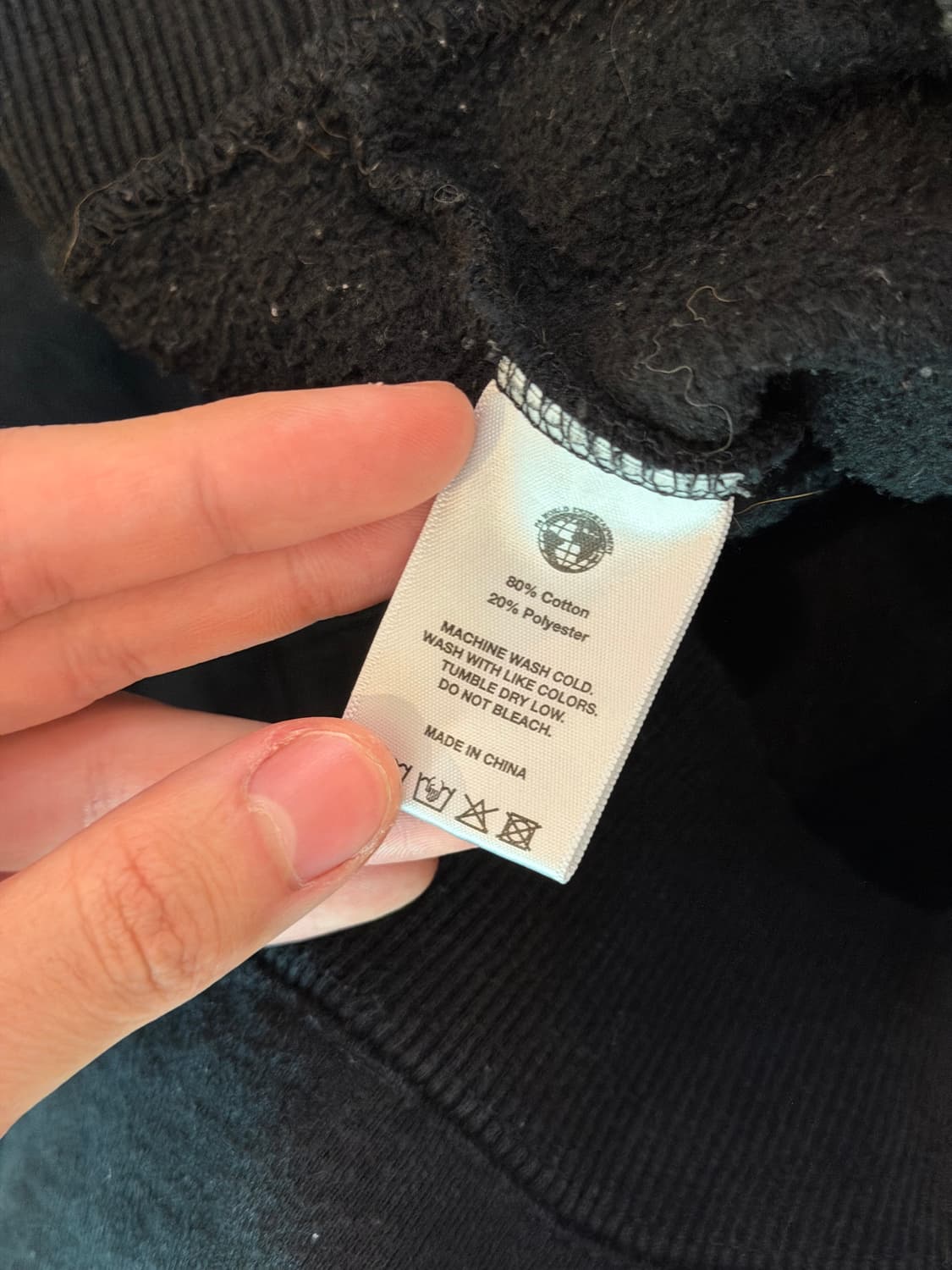 퍼킹어썸 큐피드 엔젤 센터로고 후드티 블랙 상품이미지7