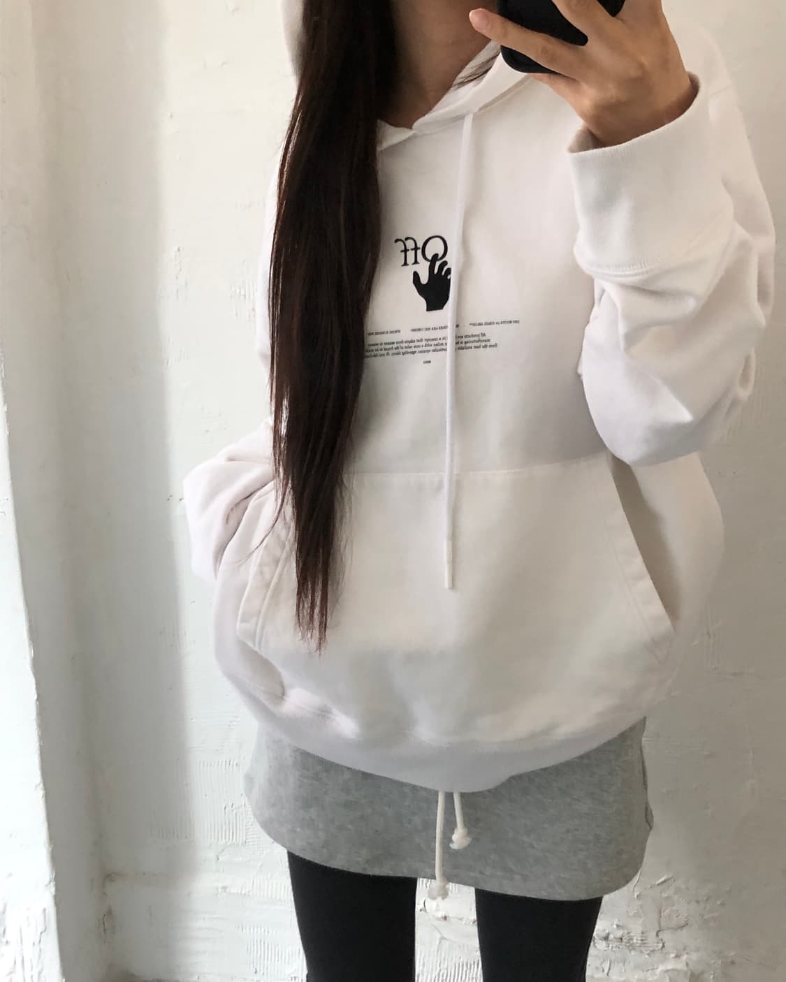 Off-White 오프화이트 화이트 버블 그래피티 후드티 상품이미지2