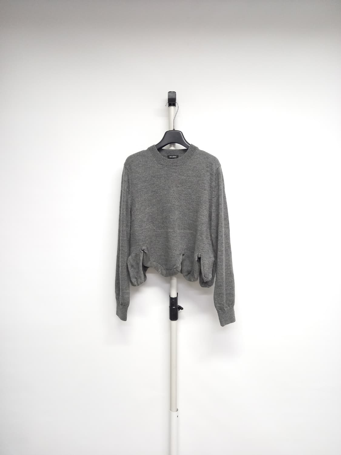 새 부리 BOURIE 춘추동 울 숏 니트 풀오버 55 44 상품이미지1