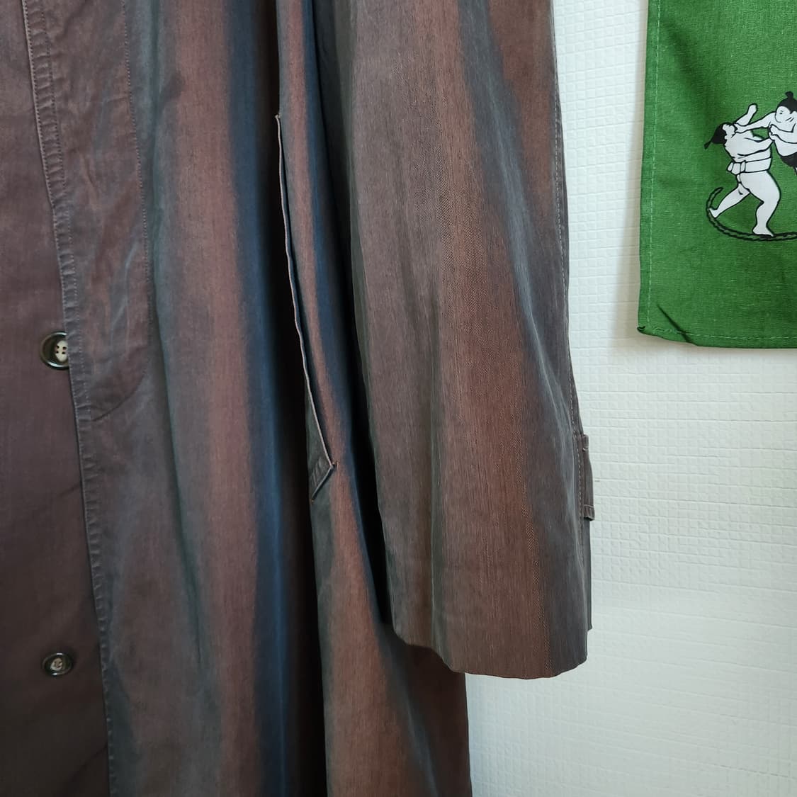 60's 솔라로 코튼 싱글 래글런 코트 상품이미지5