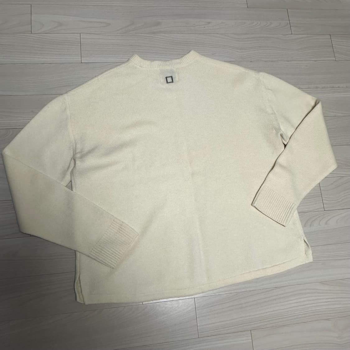 우영미 레이어드 집업 니트 46사이즈(100~105사이즈) 상품이미지9