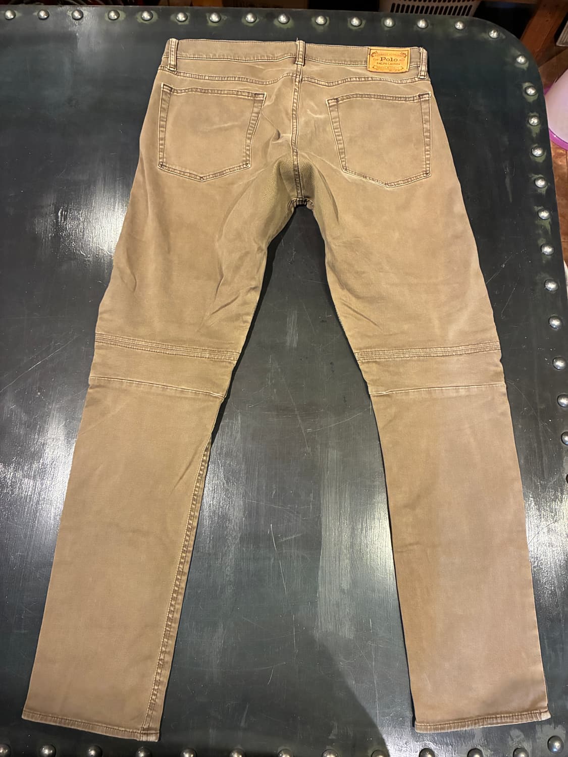 36) 폴로 코튼 바이커 팬츠 브라운 상품이미지4