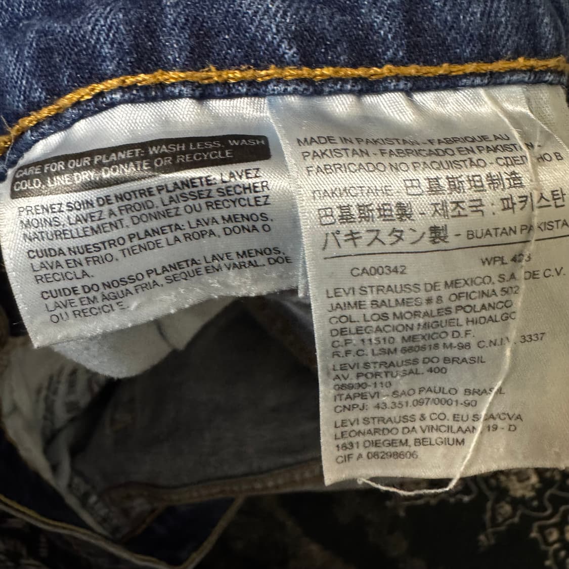 리바이스 데님 컷오프 반바지 상품이미지4