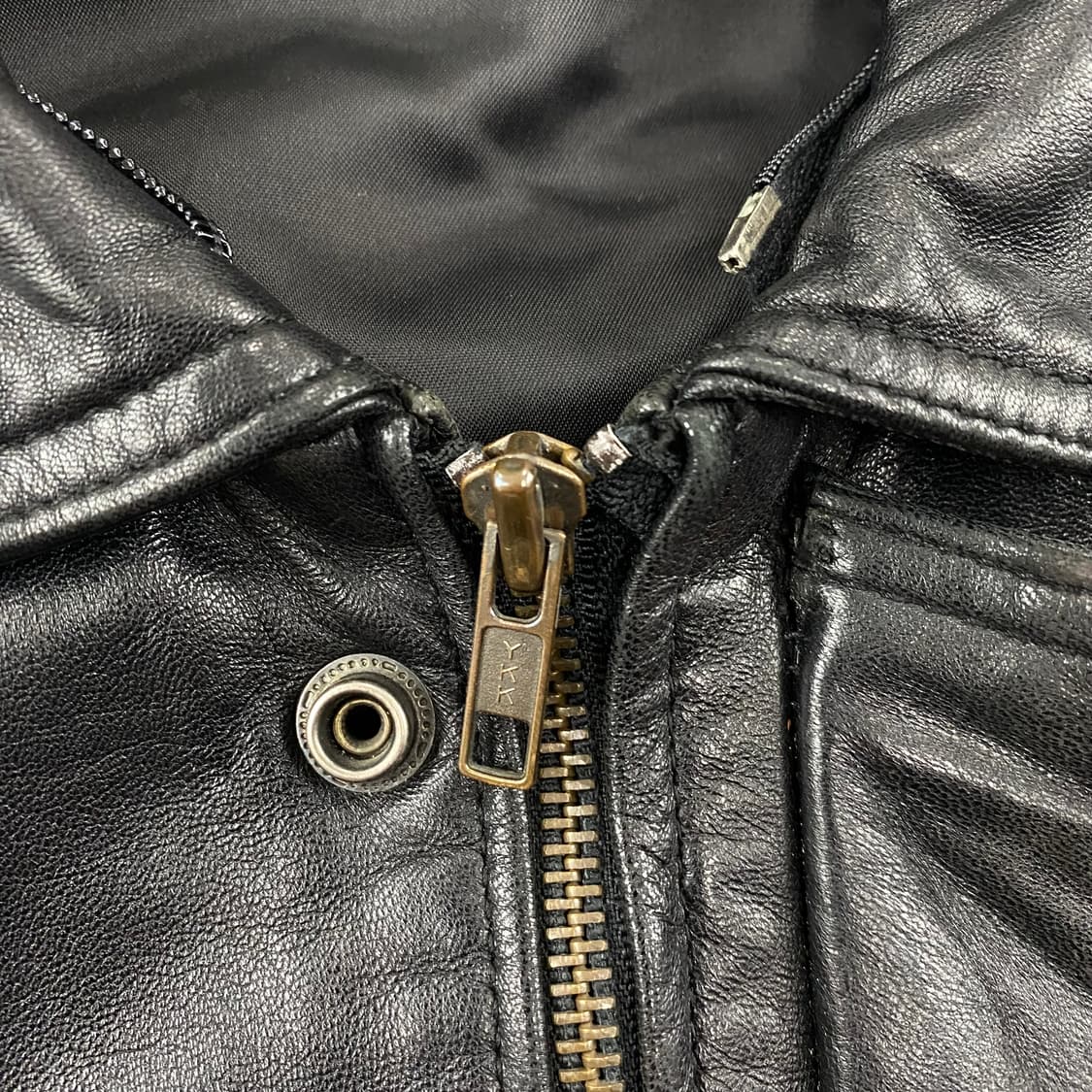 JPN 빈티지 더 레더 샵 양가죽 A-2 레더 봄버 자켓 (100) 상품이미지7