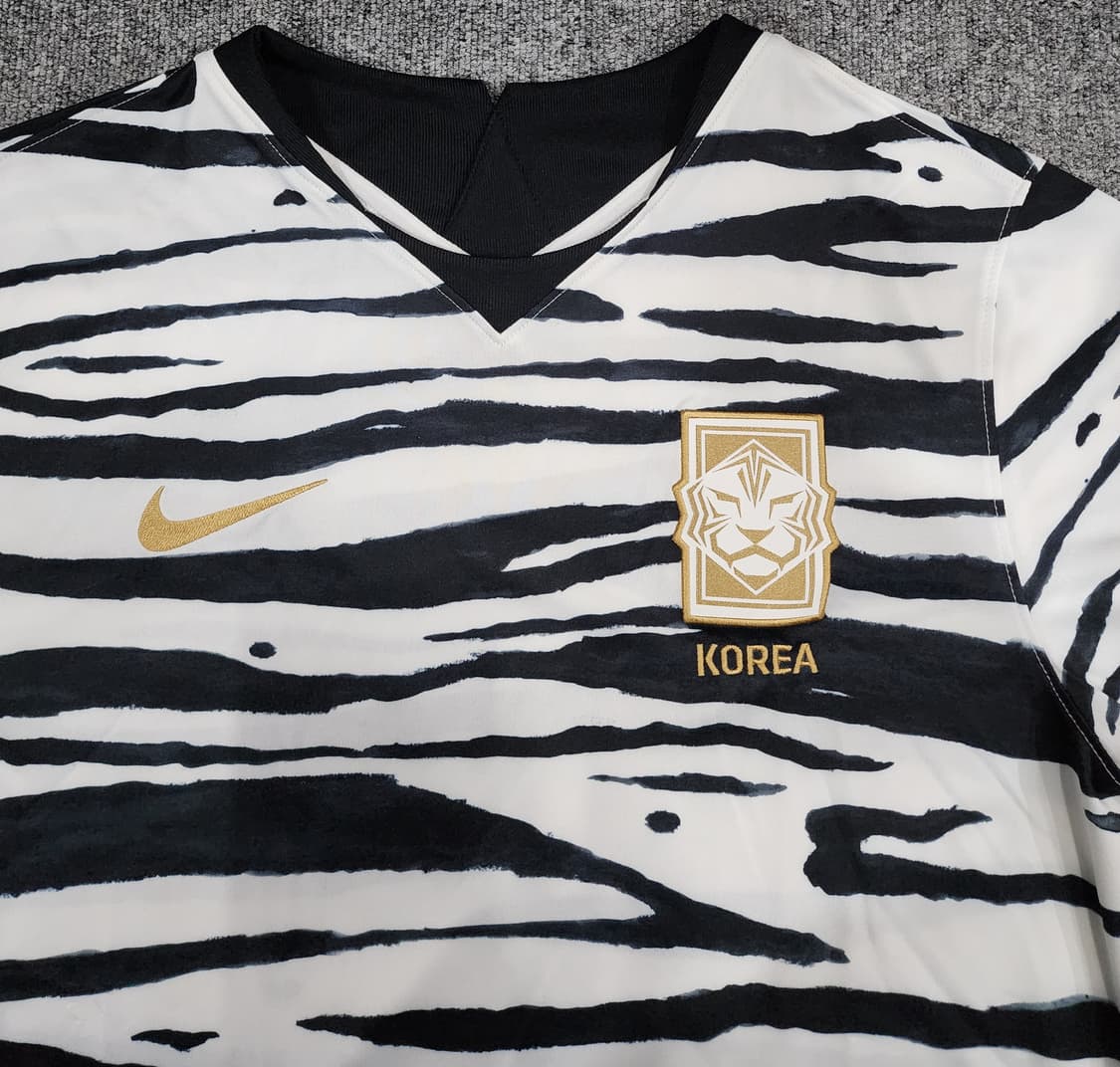 나이키 20-22 대한민국 국대 지브라 어웨이 유니폼 반팔져지 XL 상품이미지3