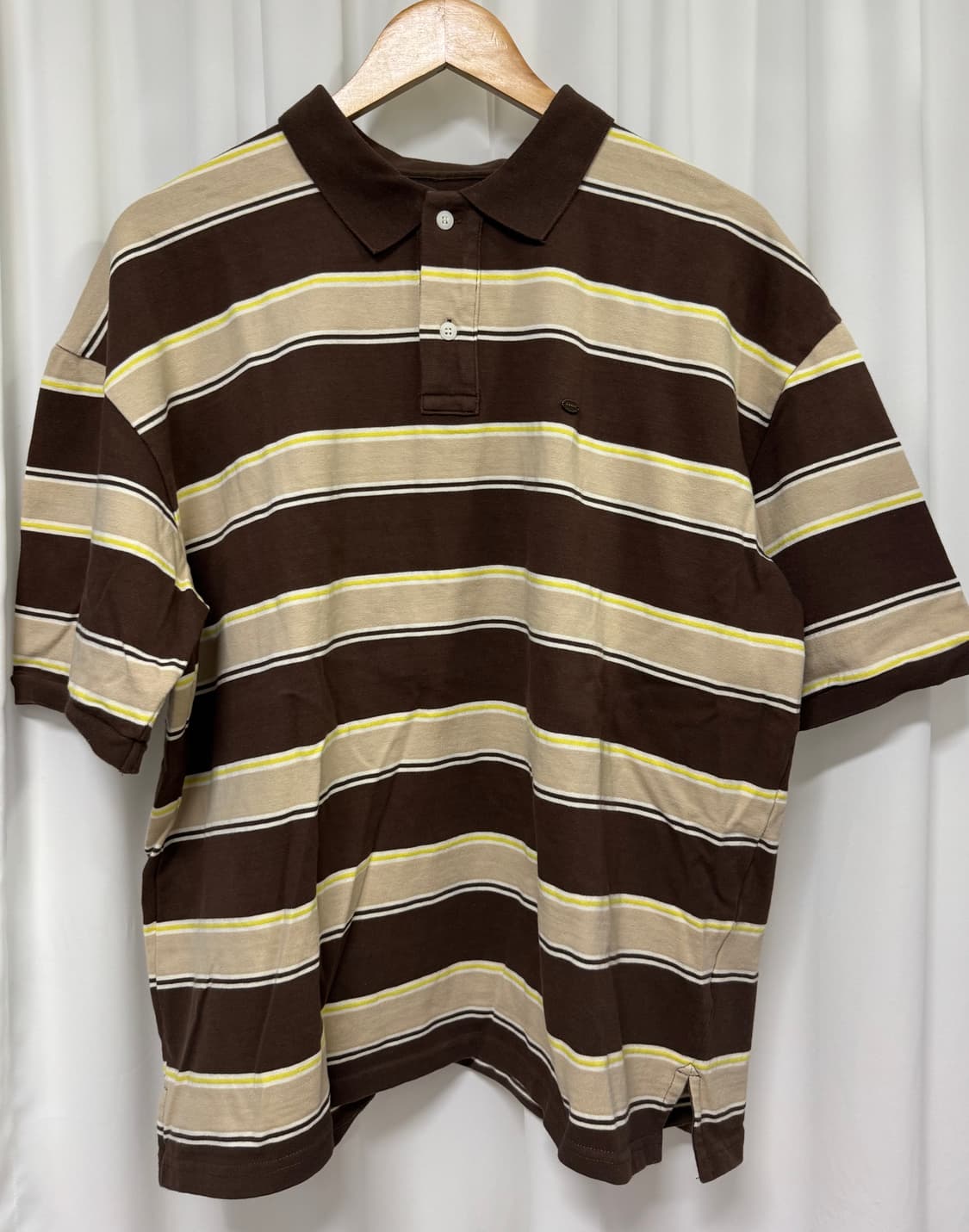 라퍼지스토어 브라운 스트라이프 반팔티 상품이미지1