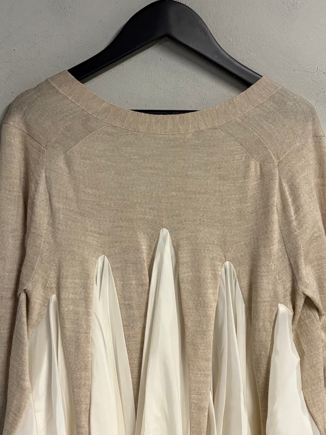 SACAI LUCK flare cardigan beige  상품이미지6