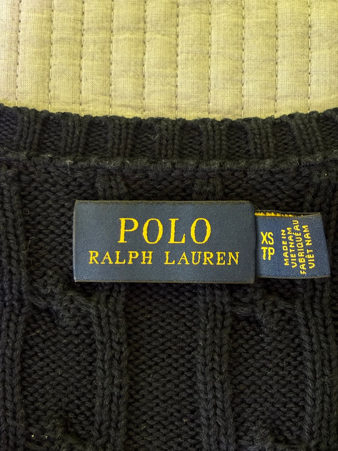 폴로 랄프로렌 꽈배기 니트 네이비 XS 상품이미지2