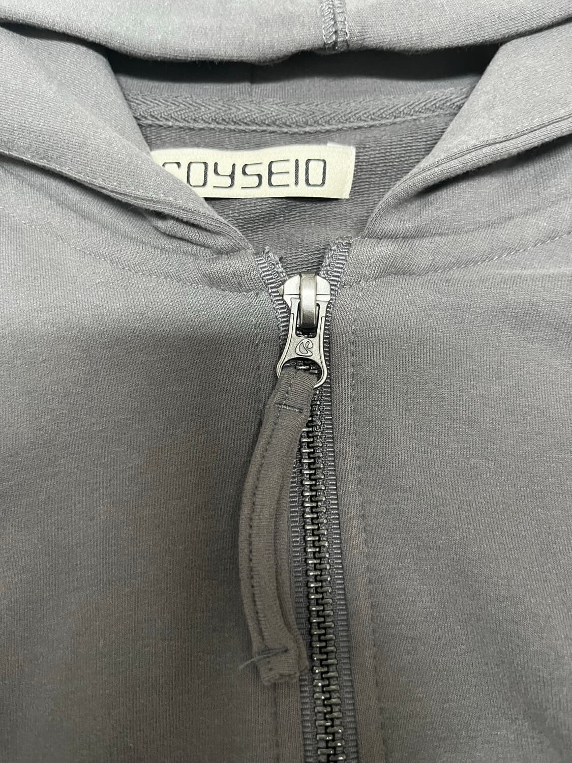 STITCH HOOD ZIP-UP CHARCOAL 상품이미지4