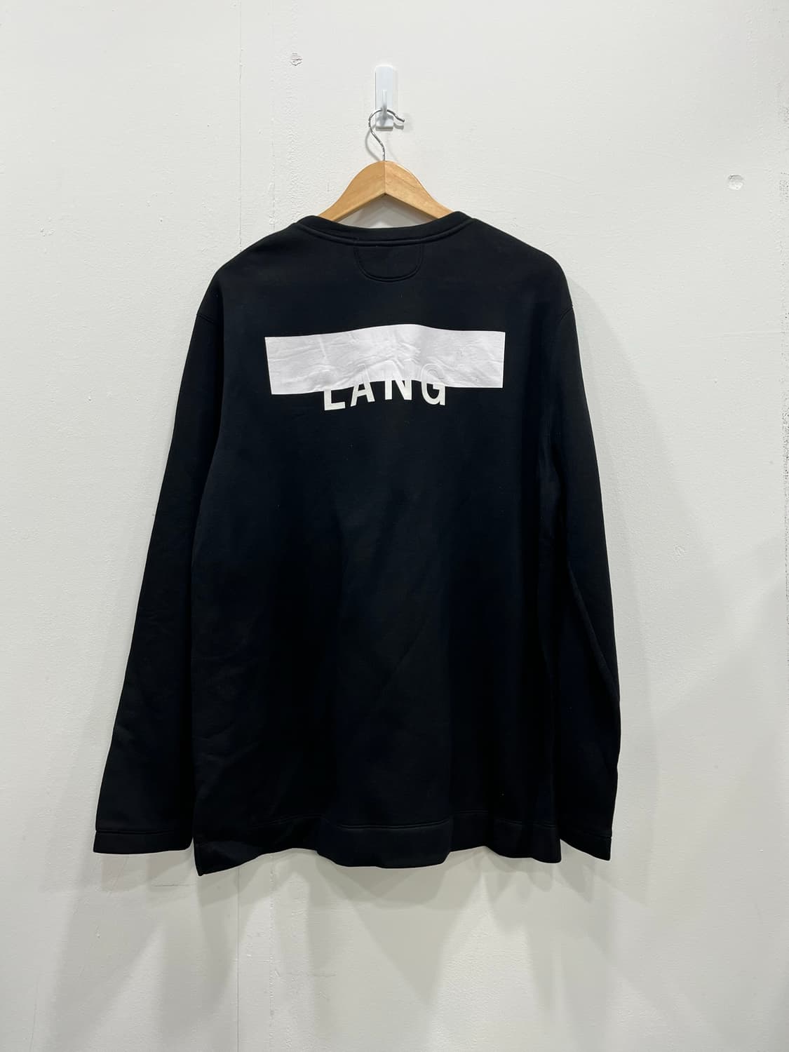 헬무트랭 블랙 로고 긴팔 티셔츠 맨투맨 L 상품이미지5