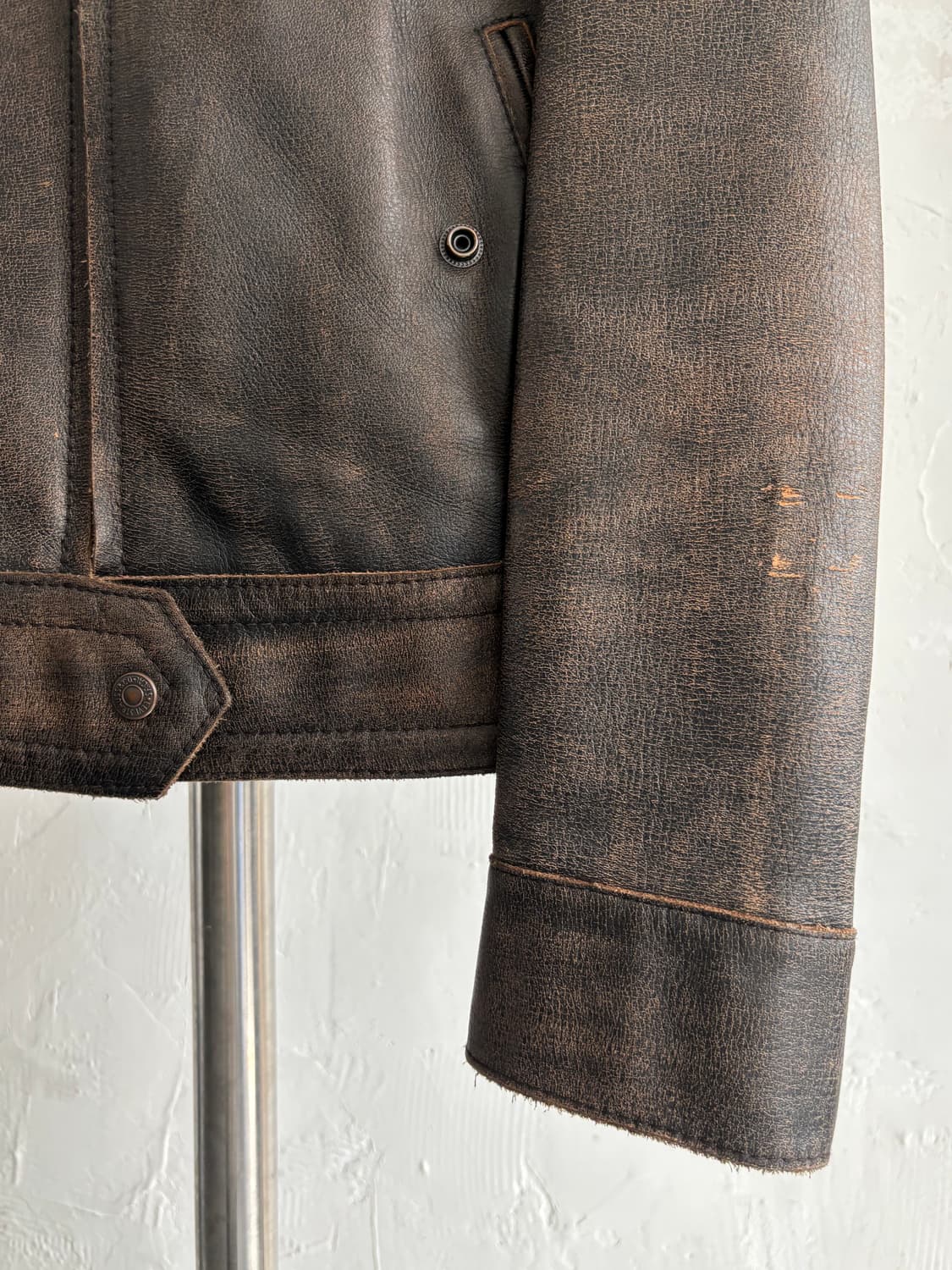 Levis 리바이스 브라운 소가죽 자켓 상품이미지7