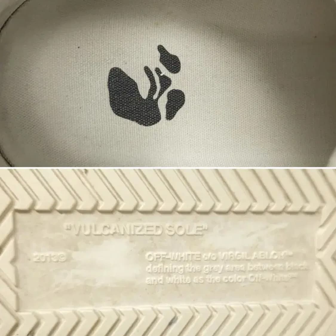 [정품] 오프화이트 로우 벌커나이즈드 화이트 캔버스 (42사이즈/270) 상품이미지8