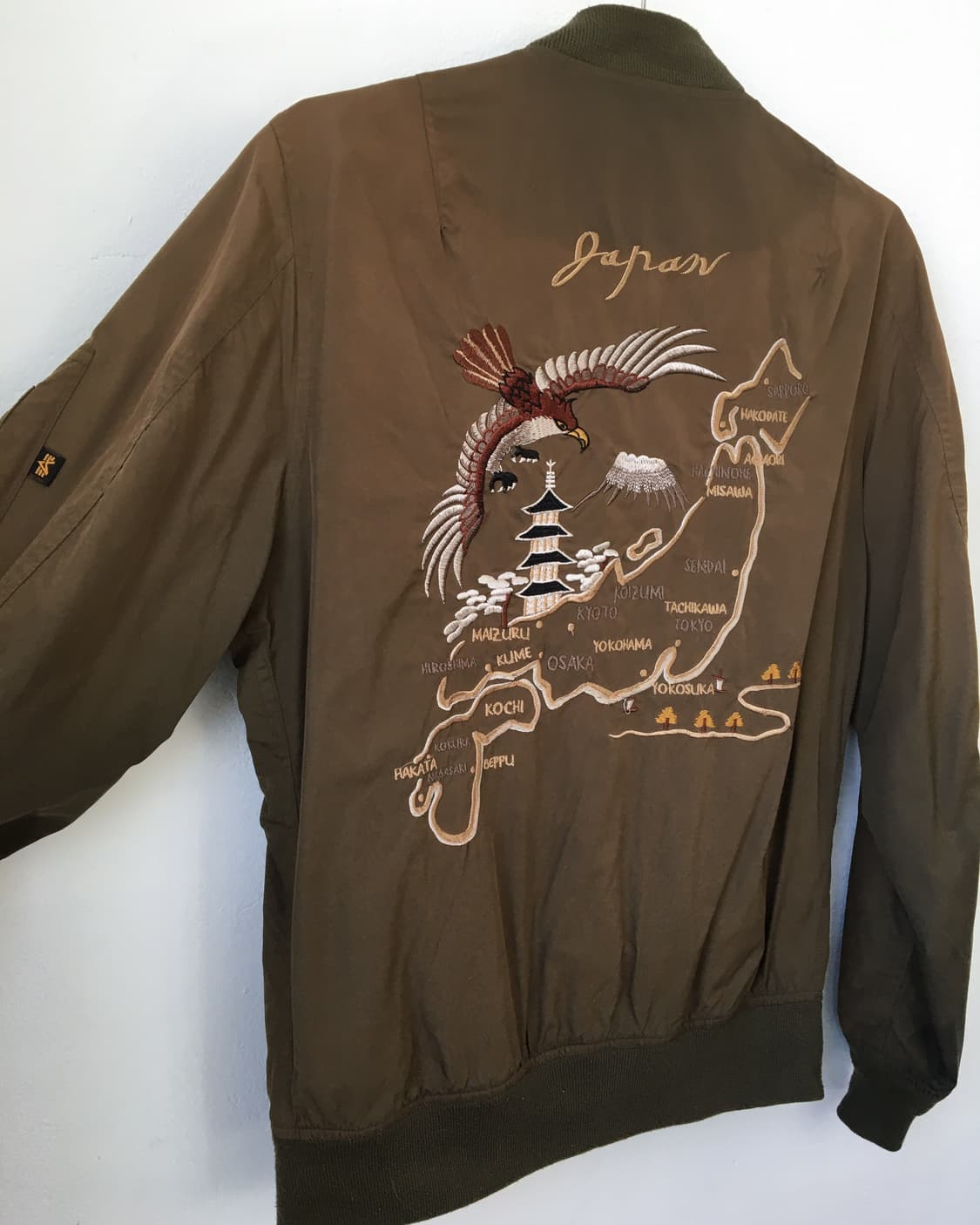 Alpha indurstries khaki brown sukajan 상품이미지3