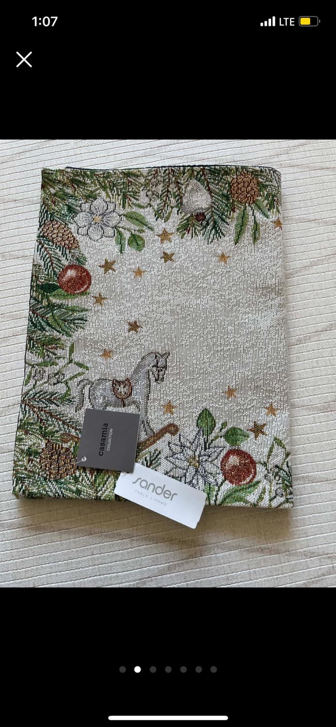 [택o새제품] 까사미아 수입 sander 크리스마스 테이블 러너 상품이미지2