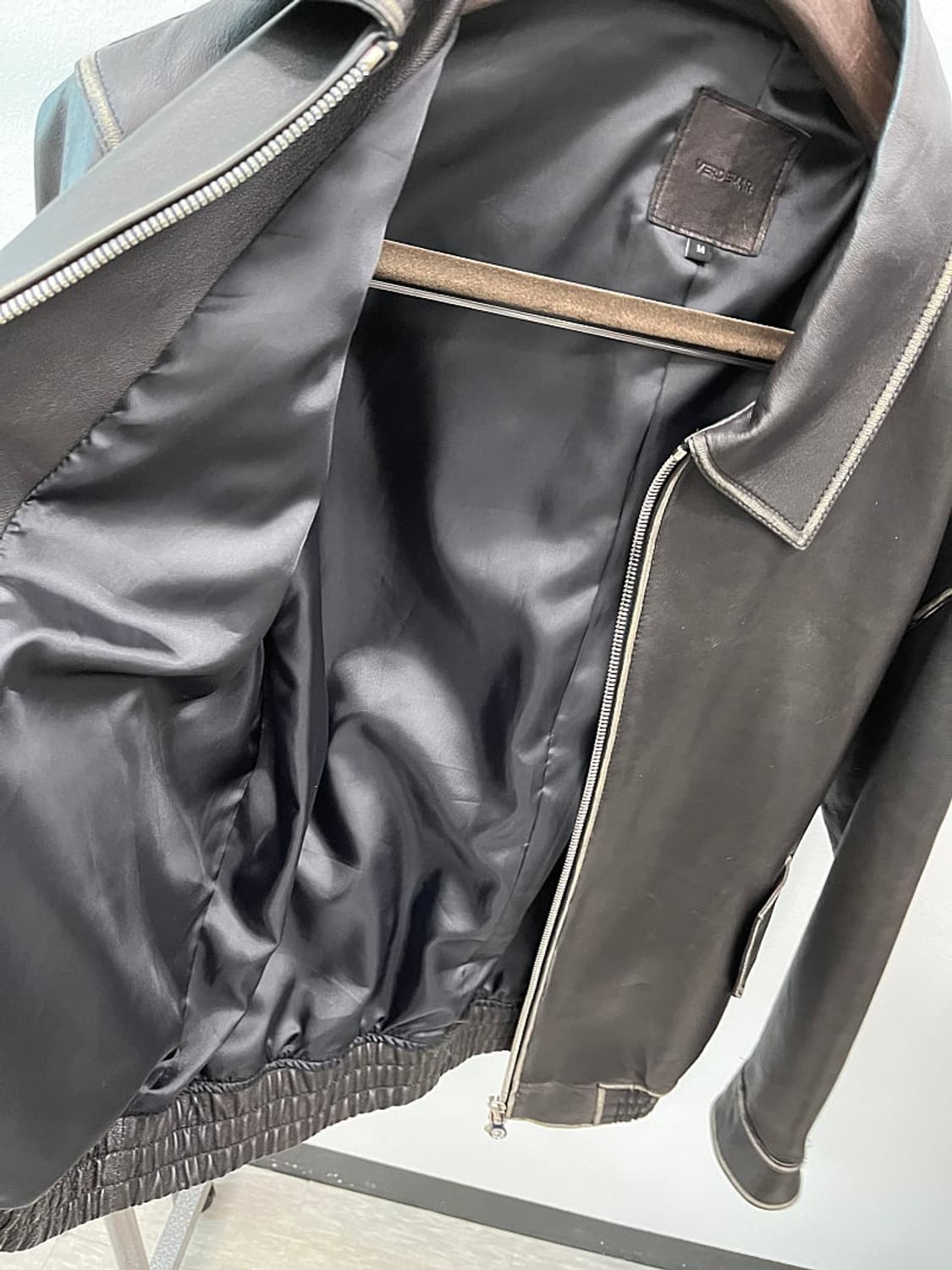 100) VERDEMAR 신형 레더 블루종  상품이미지7