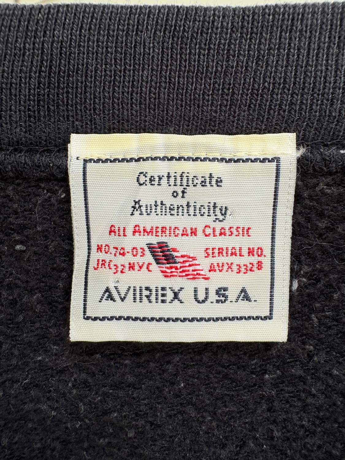 AVIREX 맨투맨 상품이미지6