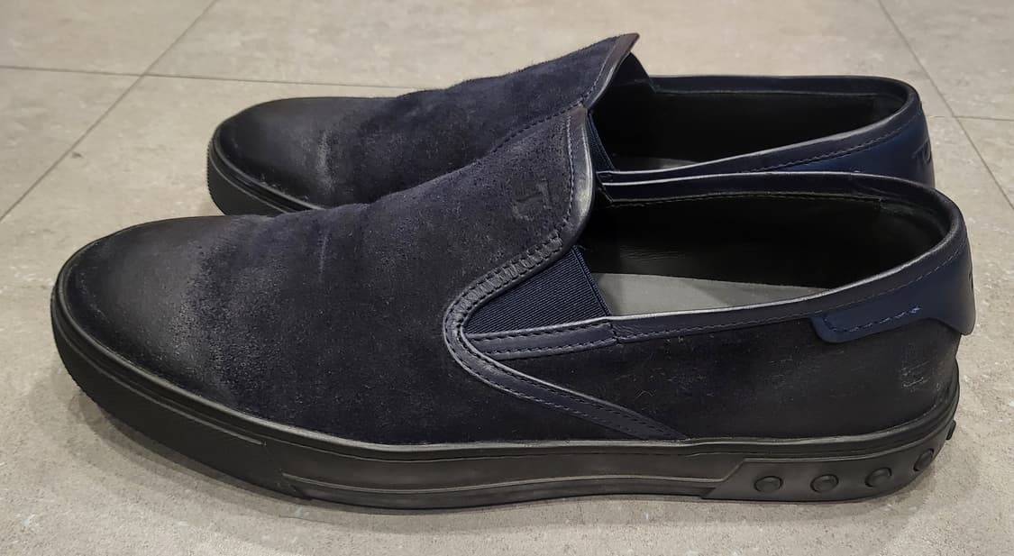 토즈 남성 딥네이비 누벅 슬립온 7.5(265) 상품이미지2