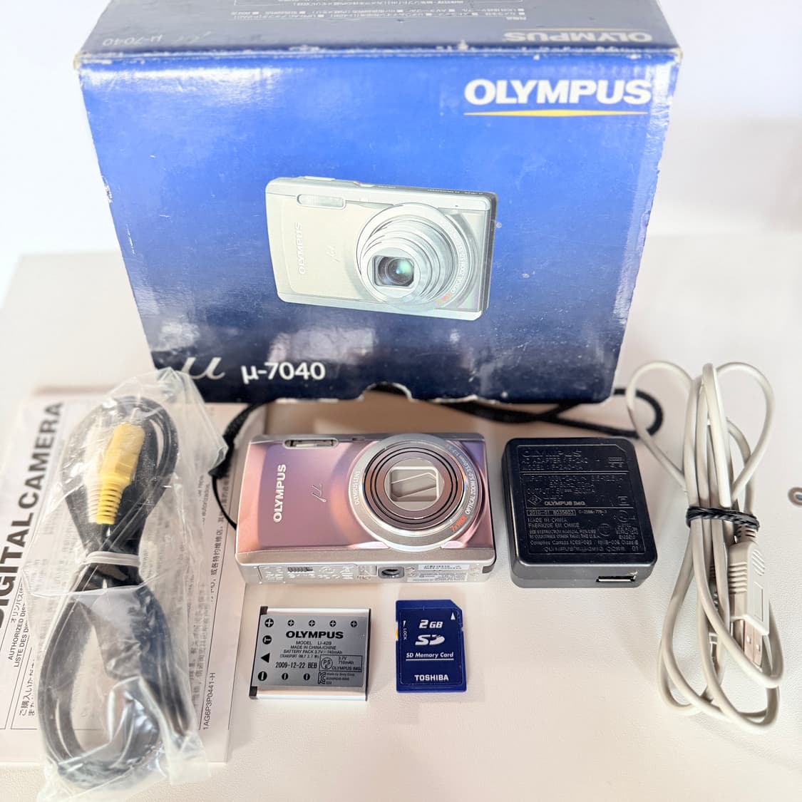 🎀하츠투하츠 유하 픽🎀미품 풀박스 올림푸스 뮤7040 핑크 상품이미지9