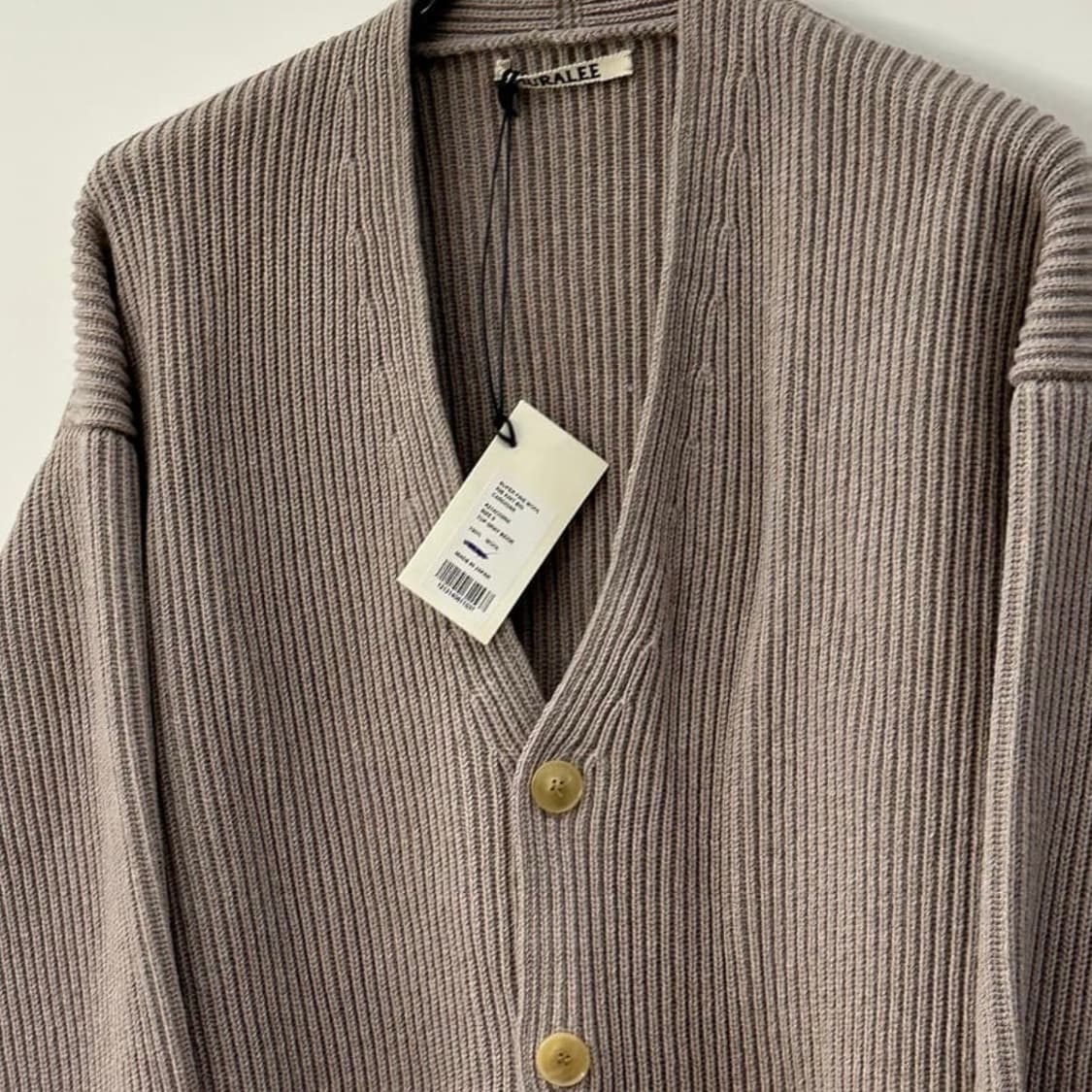 오라리 슈퍼 파인 울 립 니트 빅 가디건 3사이즈 상품이미지2