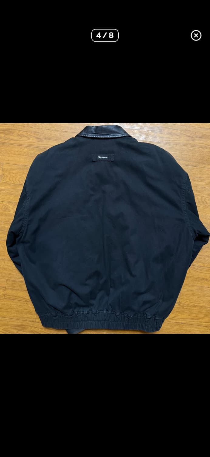 슈프림 레더 칼라 유틸리티 자켓 블랙 L사이즈 상품이미지4