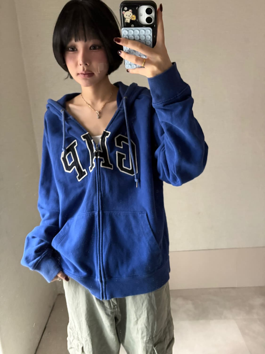 갭 딥블루 후드집업 상품이미지1