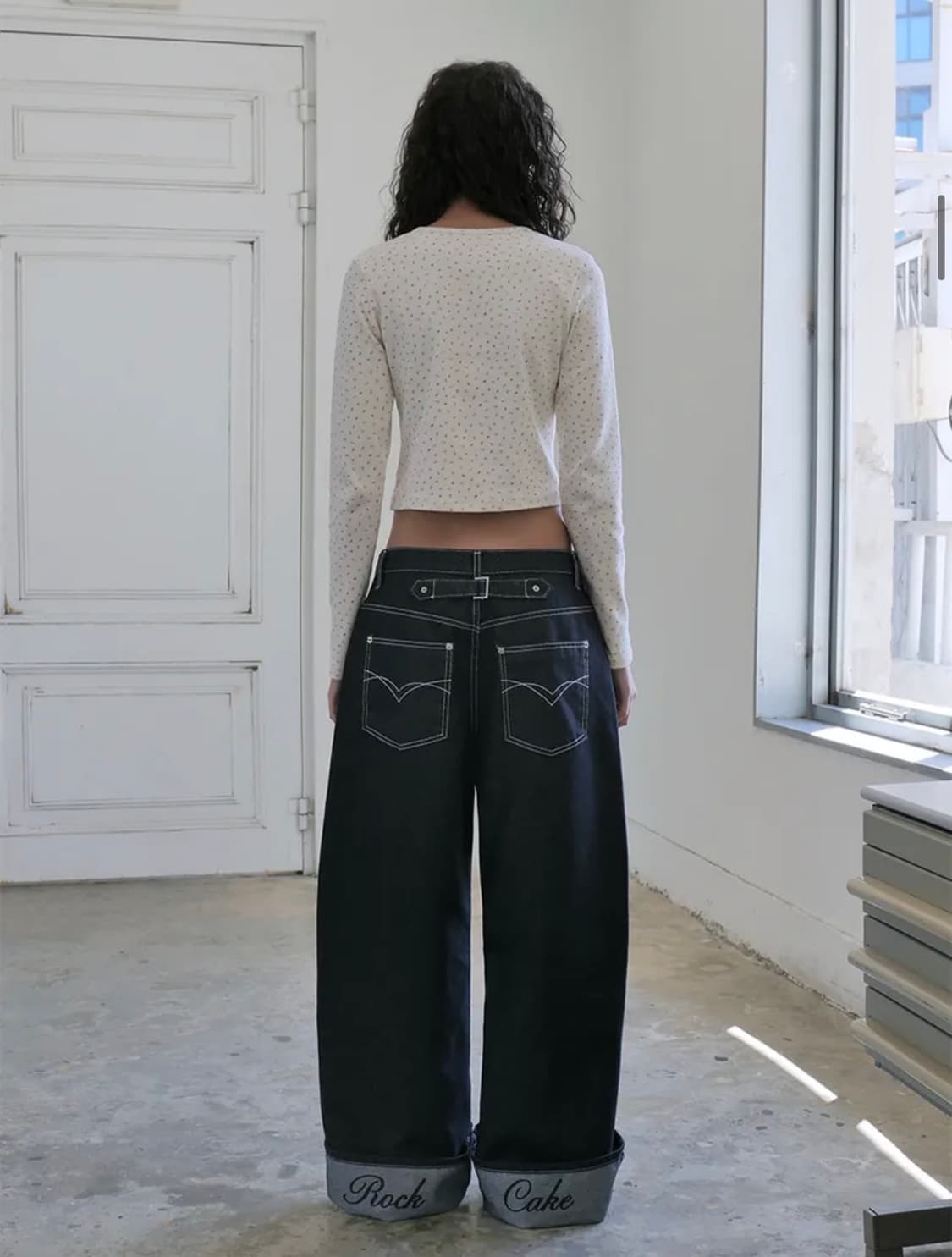 락케이크 Hem Point Wide Jeans 상품이미지3